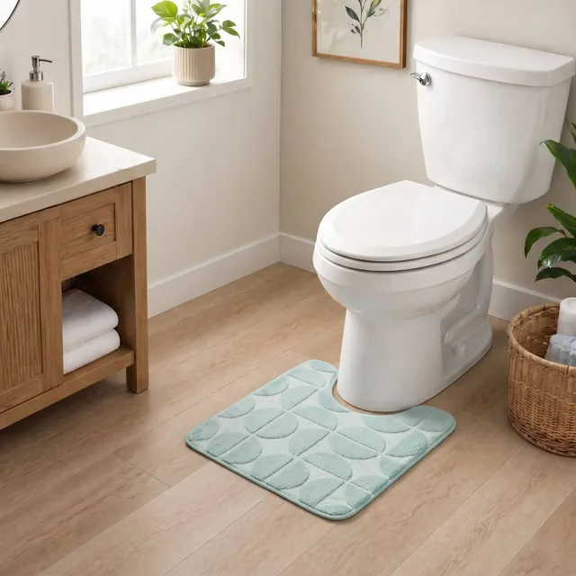 evideco-demi-lune-tapis-wc-contour-sauge-50x45-cm-m-moire image 1