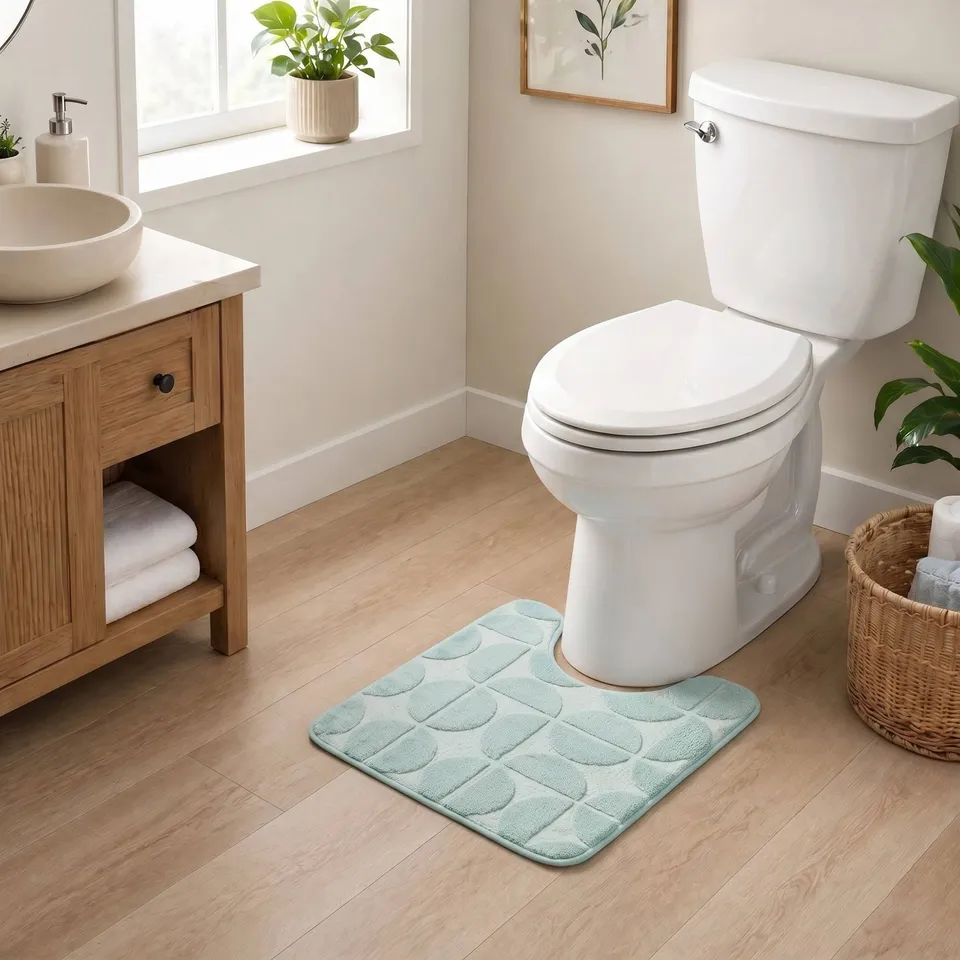 evideco-demi-lune-tapis-wc-contour-sauge-50x45-cm-m-moire image 1