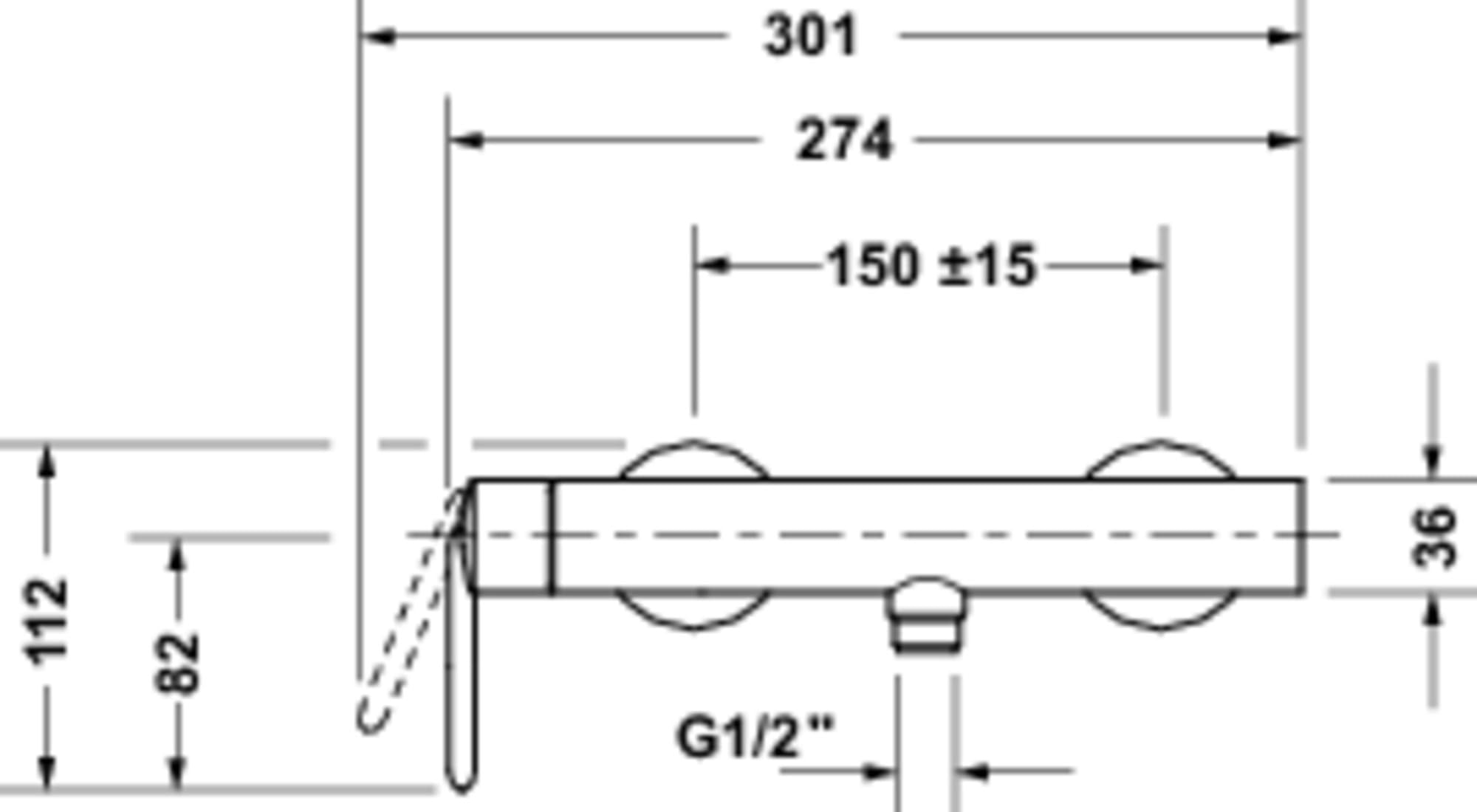 duravit-balcoon-mitigeur-douche-apparent-chrom-1-sortie image 3