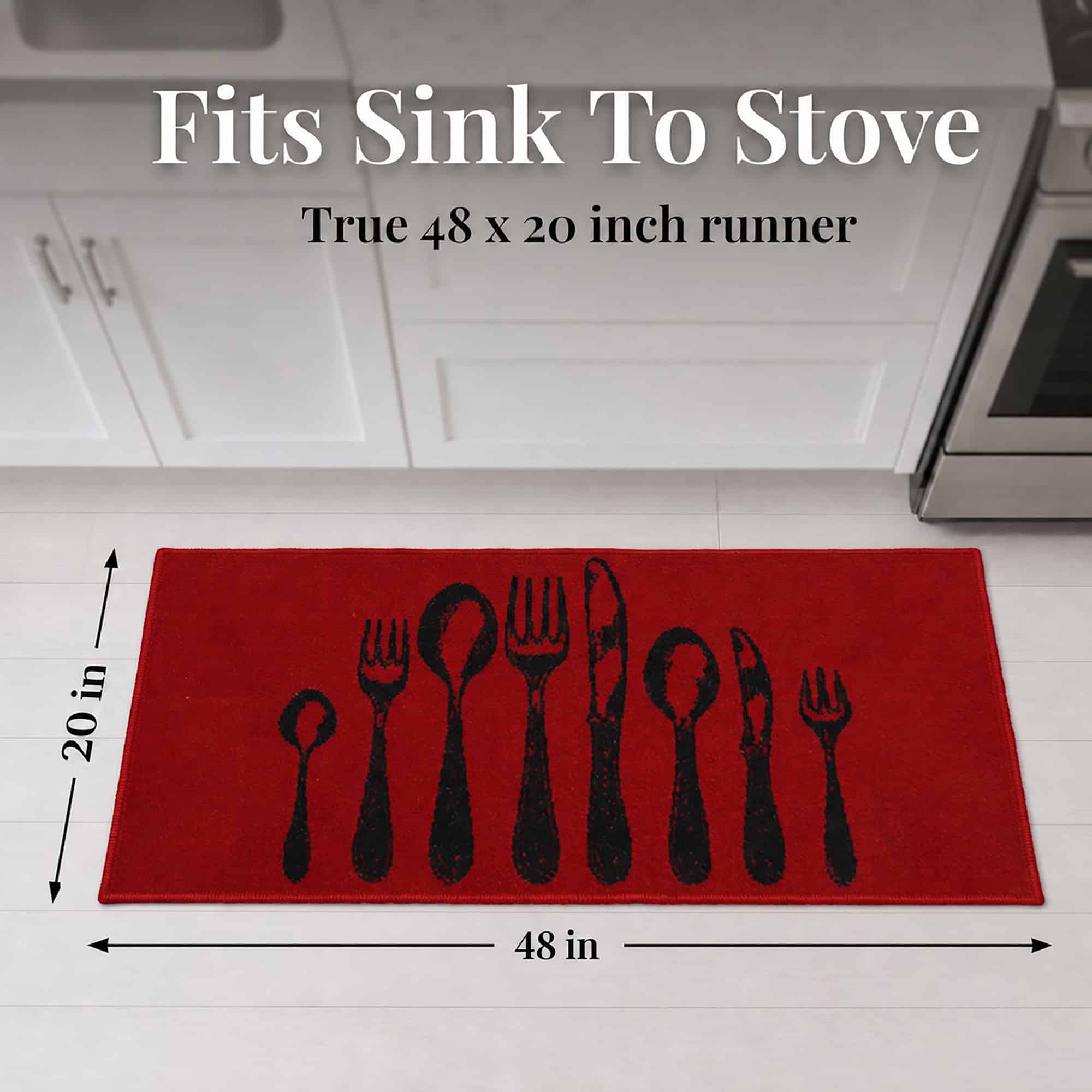 evideco-home-accessories-tapis-cuisine-couverts-rouge-122x51-cm-lavable image 3