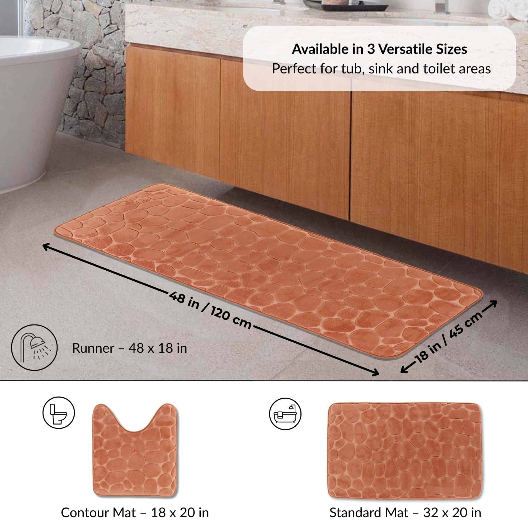 evideco-tapis-de-bain-m-moire-cuivre-galets-122x46-cm image 4
