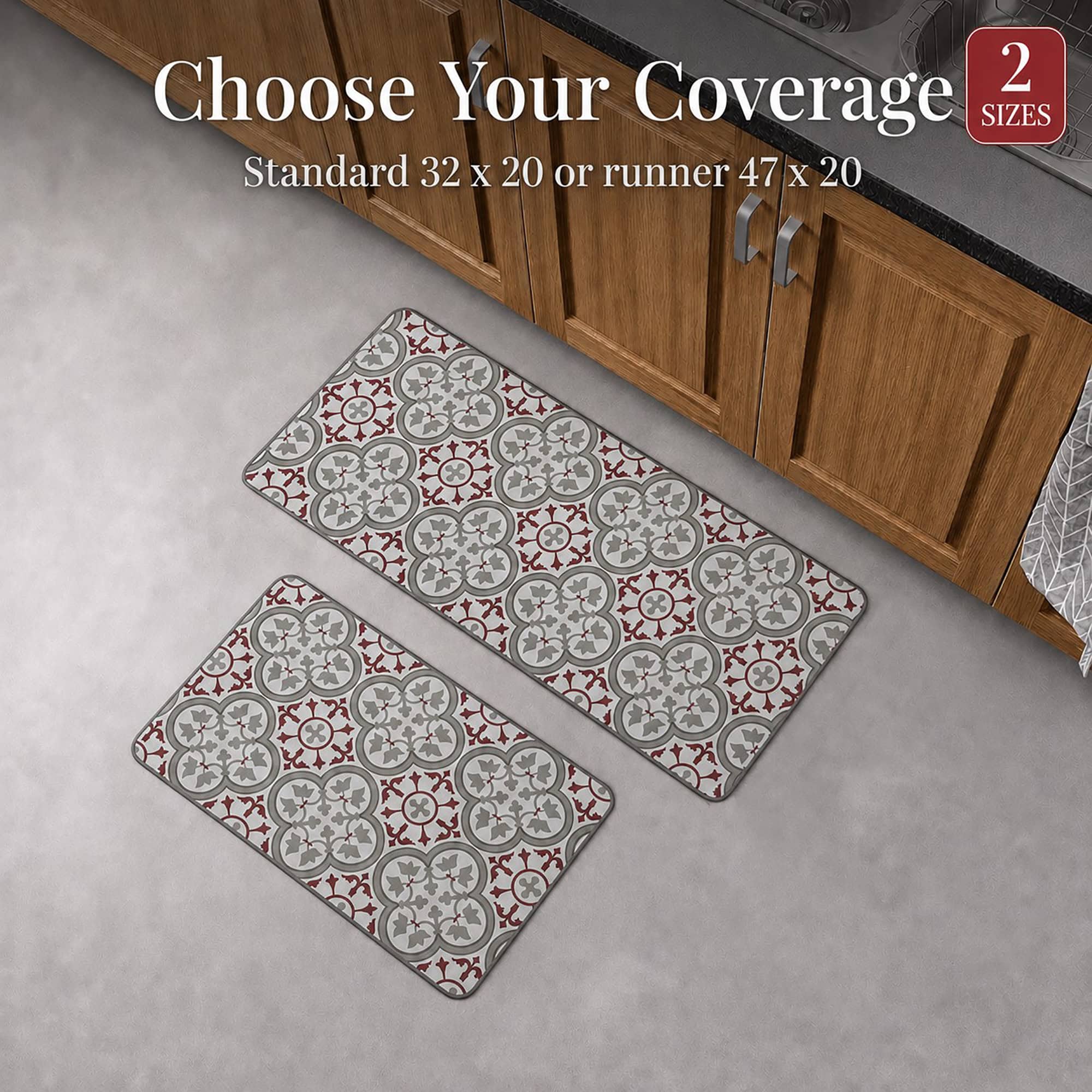 evideco-paco-tapis-cuisine-rouge-gris-carrelage-81x51-cm image 7