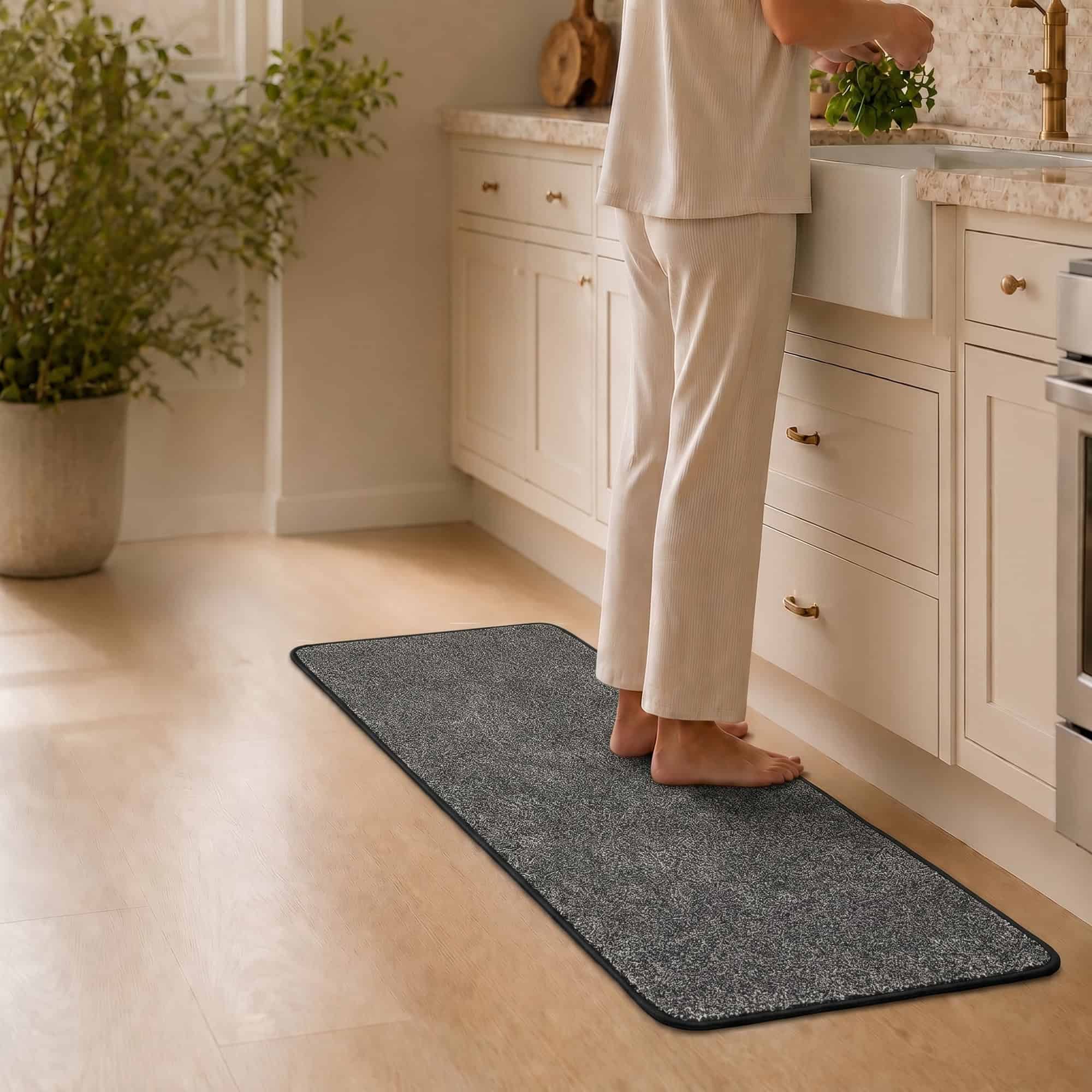 evideco-home-accessories-lot-2-tapis-cuisine-noir-mouchet-lavable image 5