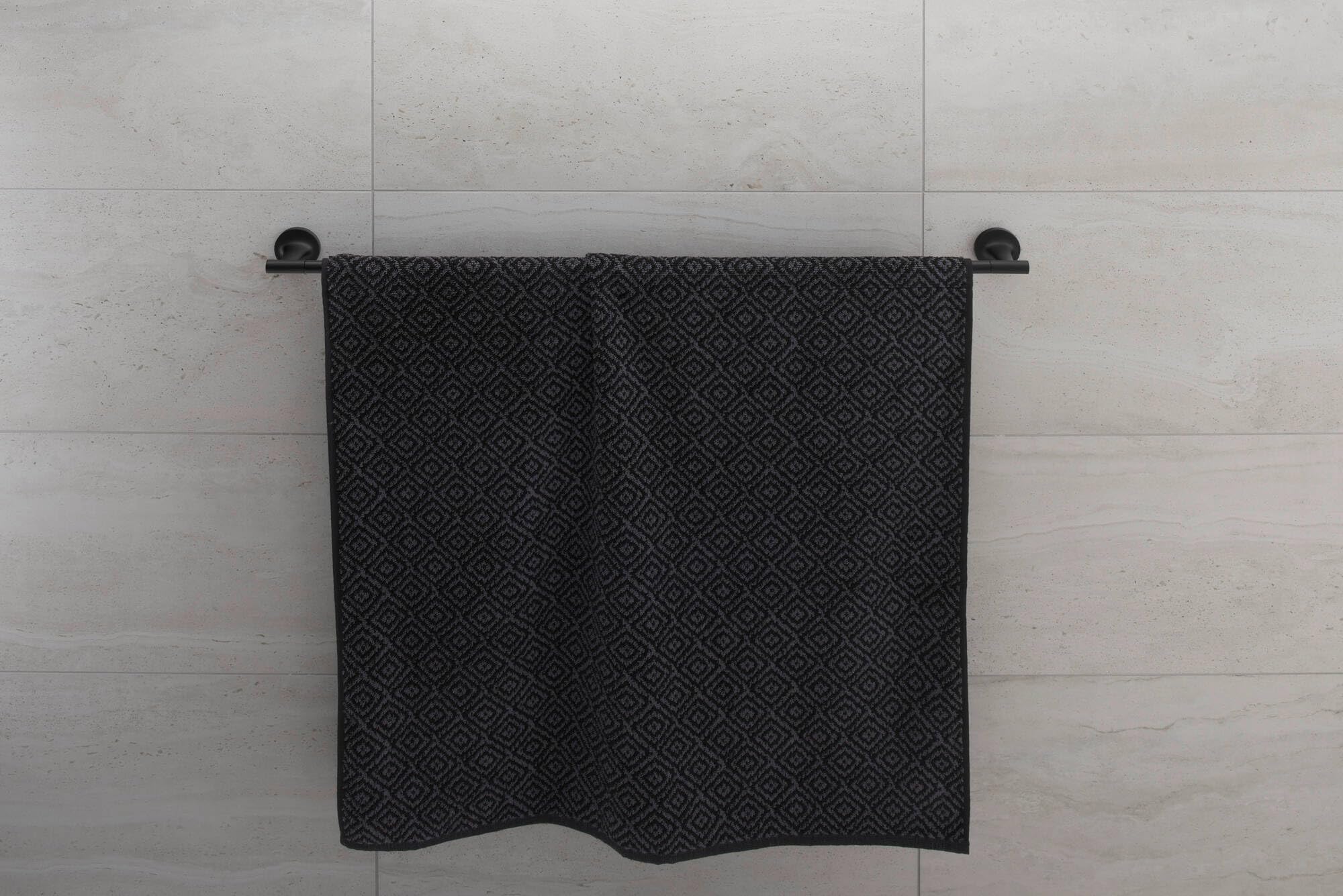 duravit-starck-t-porte-serviettes-mural-81cm-noir-mat-1-bras image 6