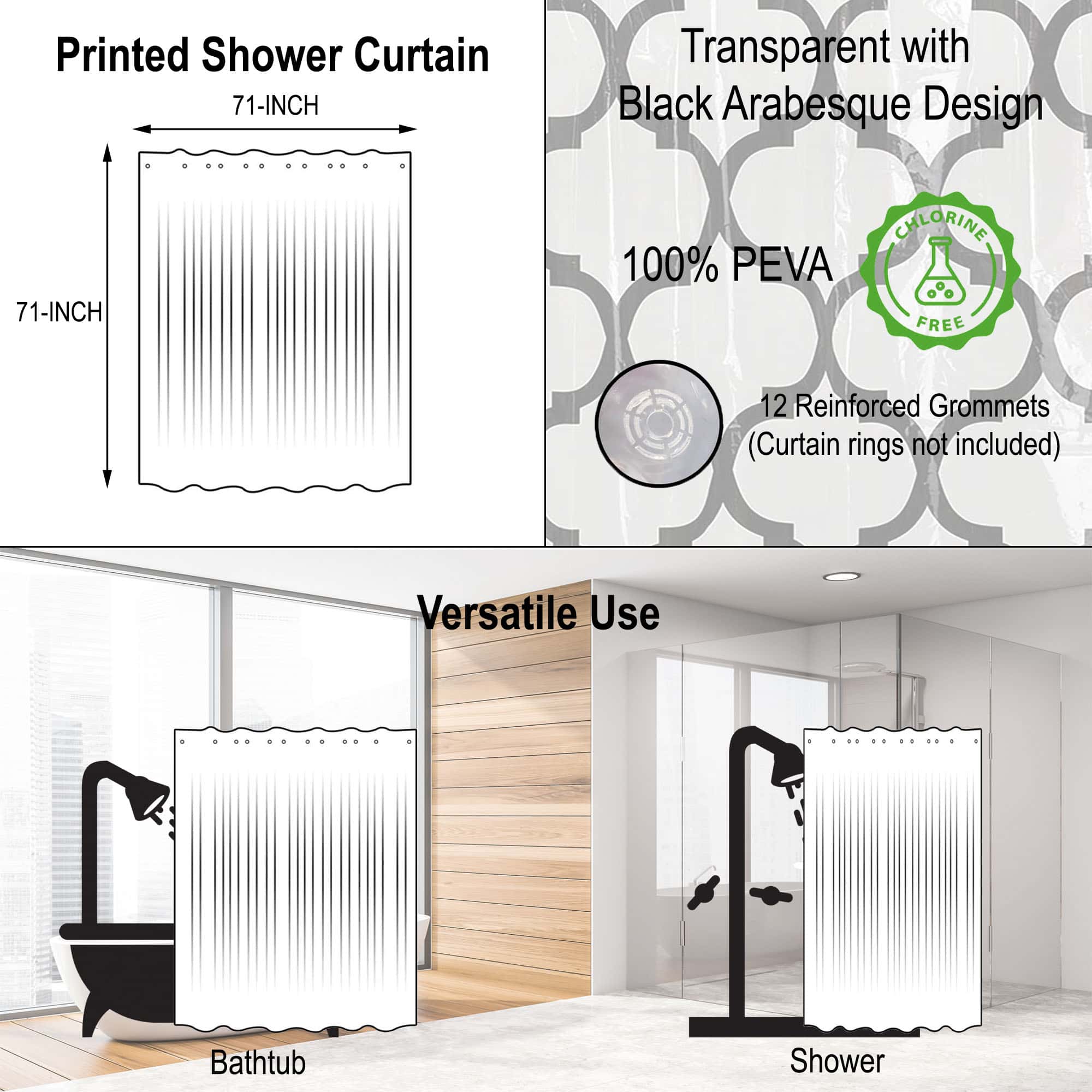 evideco-shower-rideau-douche-peva-transparent-arabesque-noir-180x180 image 4