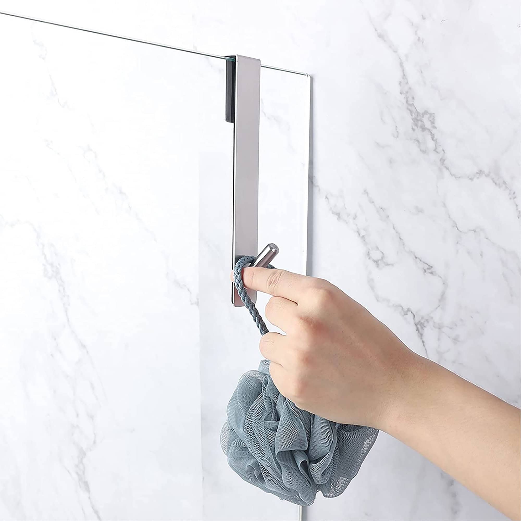 evideco-crochets-douche-chrome-x2-porte-verre-sans-per-age image 7
