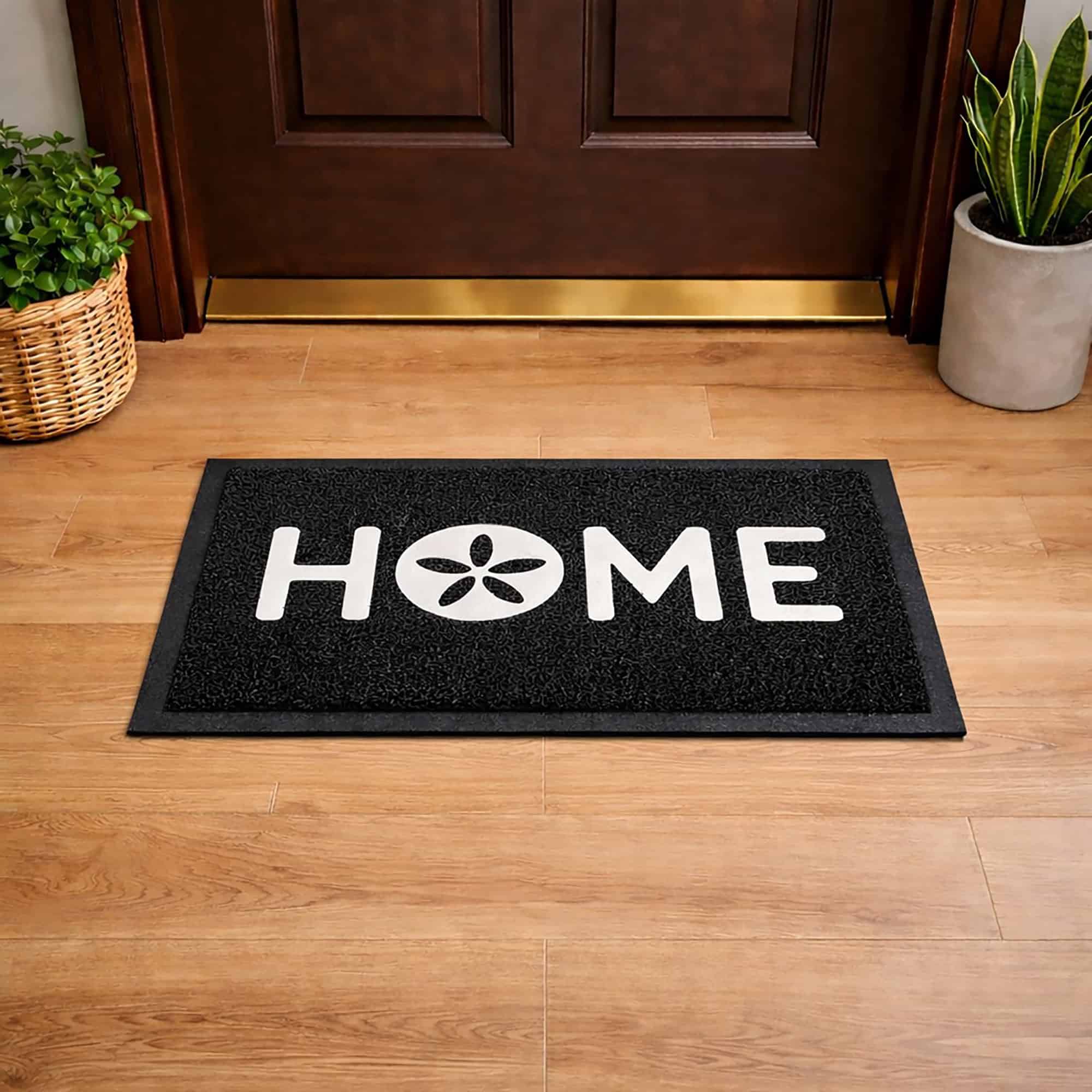 evideco-home-accessories-paillasson-noir-pvc-60x40-ext-rieur image 1