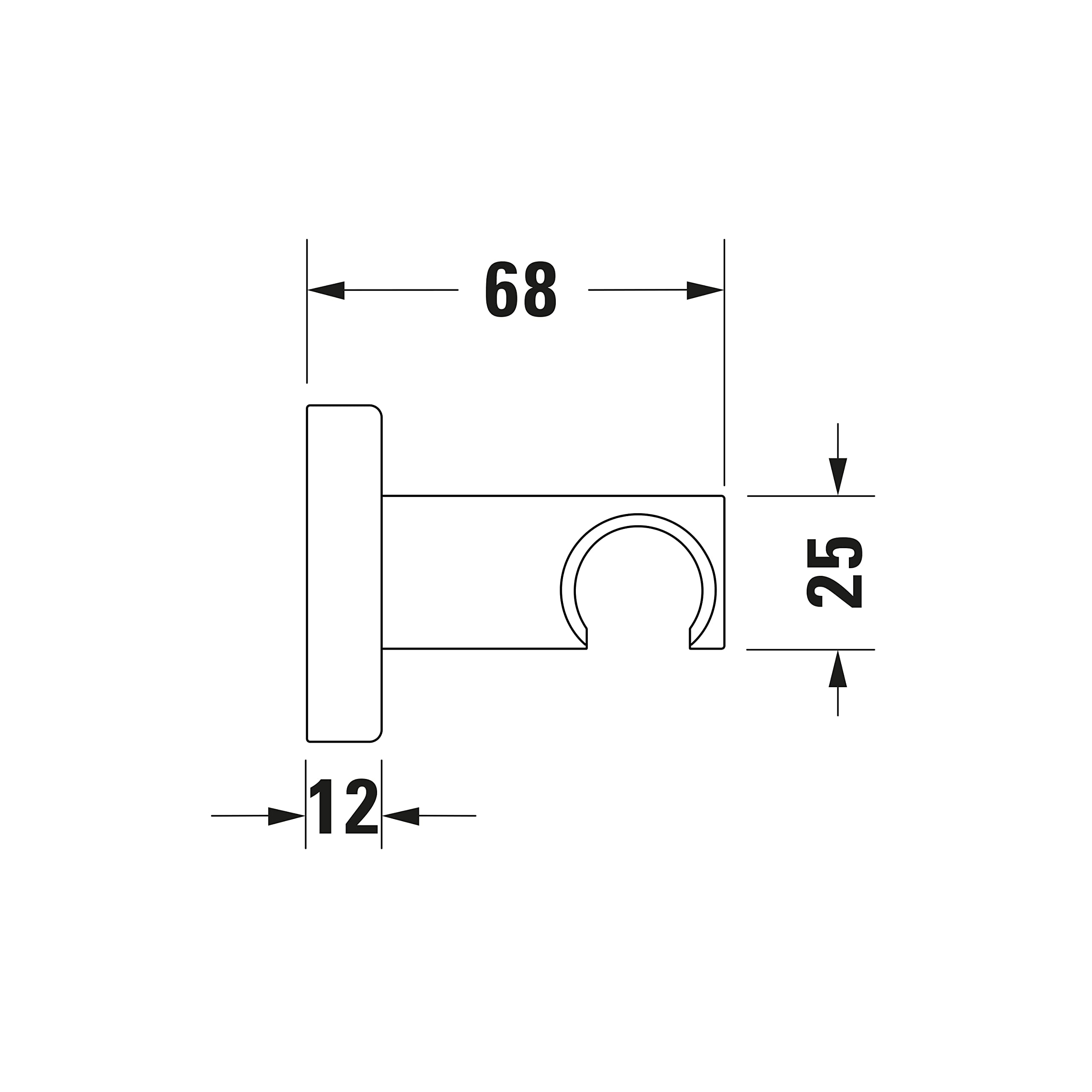 duravit-universal-support-douchette-mural-noir-mat image 4