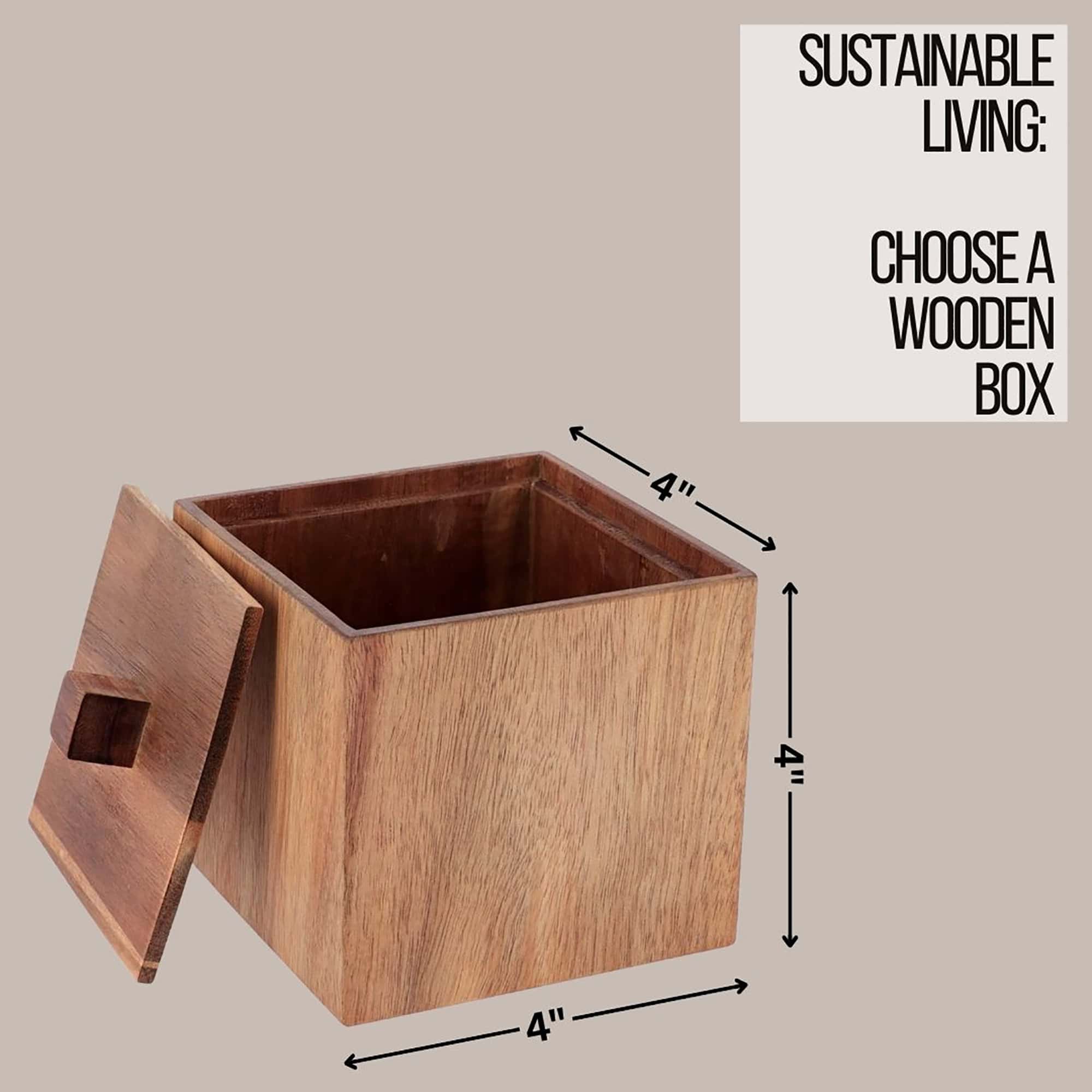 evideco-home-accessories-bo-te-rangement-bois-acacia-avec-couvercle image 5