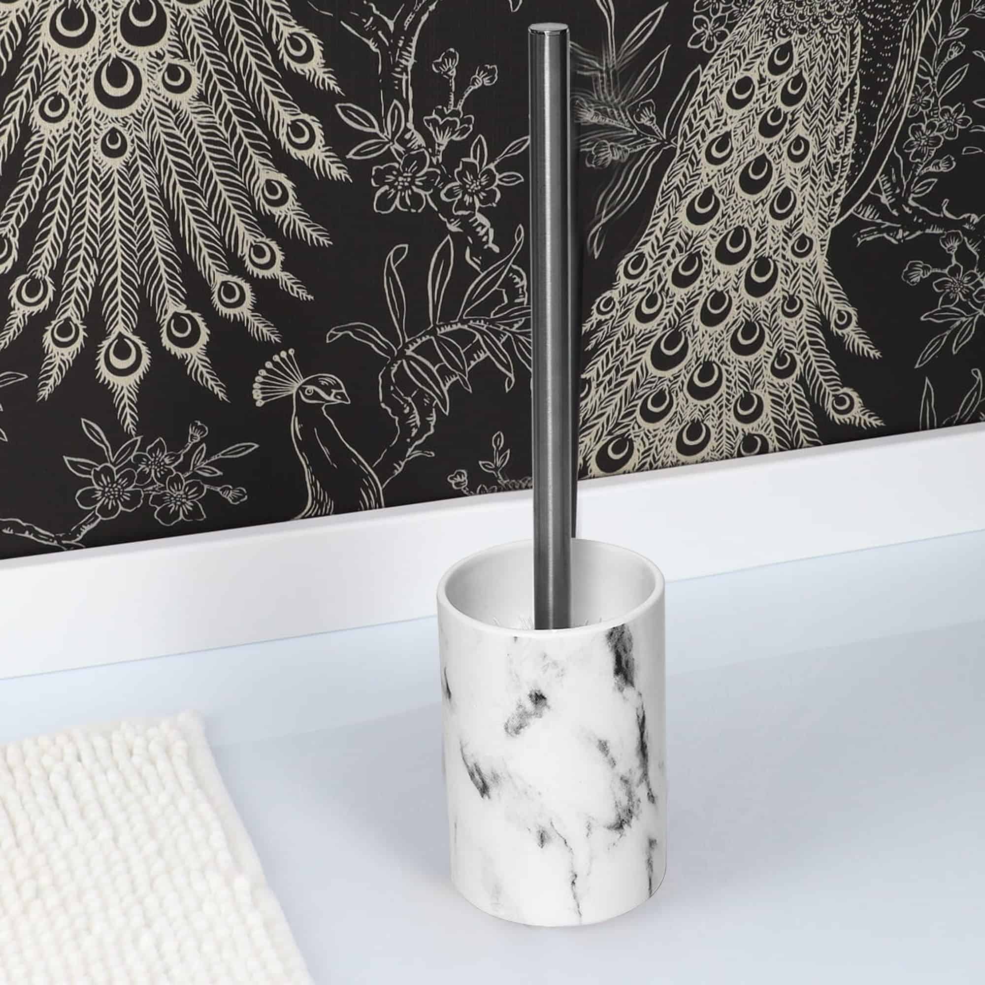 evideco-brosse-wc-effet-marbre-avec-support-autoportante image 4