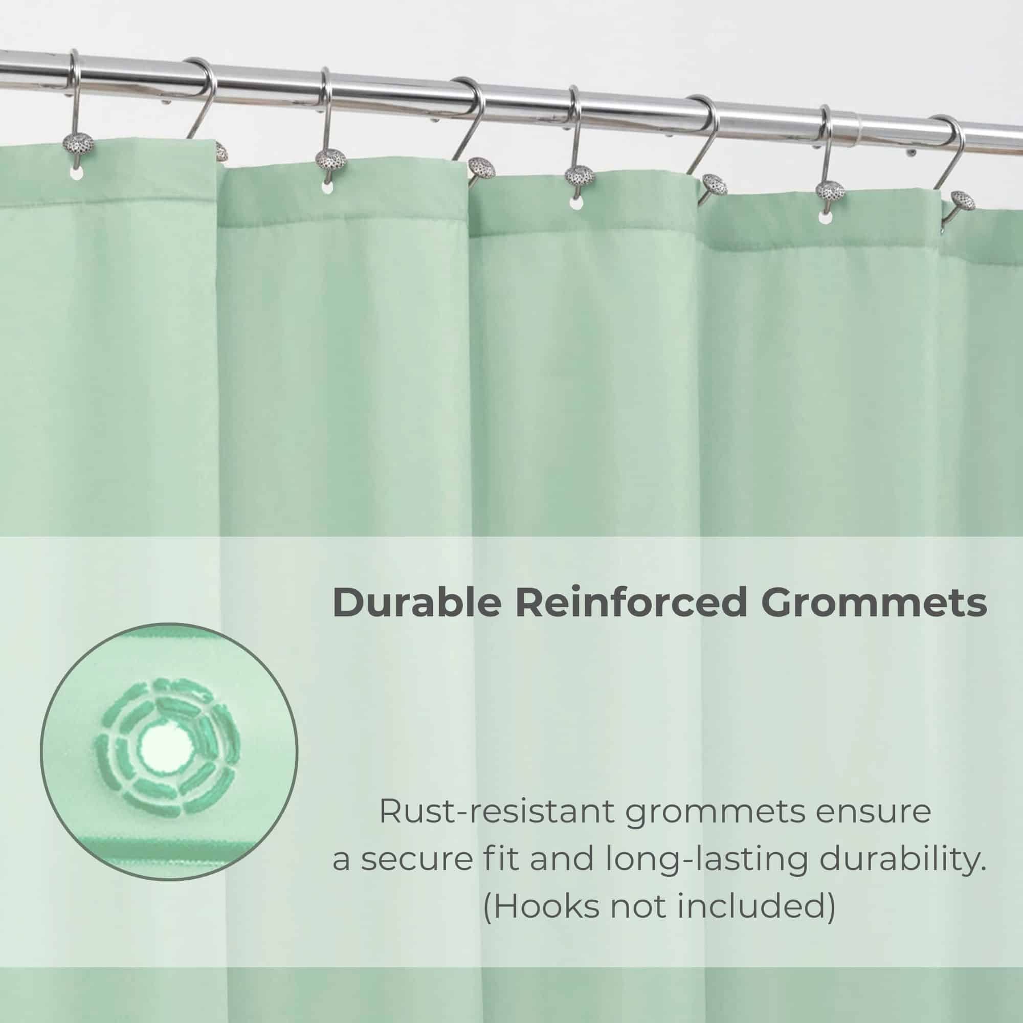 evideco-doublure-rideau-douche-vert-amande-71x79-extra-long image 4