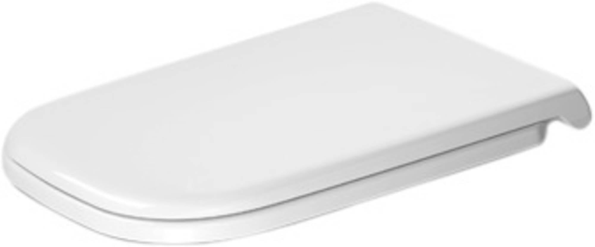 duravit-d-code-abattant-wc-blanc-inox-sans-frein-de-chute image 1