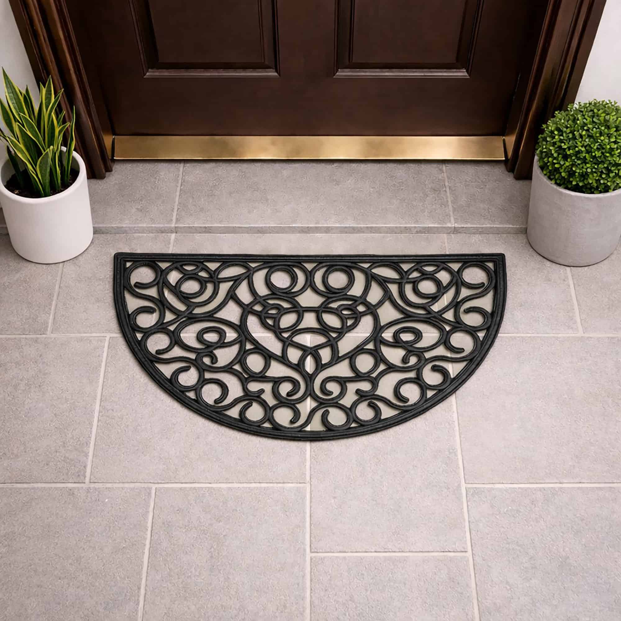 evideco-home-accessories-paillasson-demi-lune-noir-caoutchouc-76x46 image 5