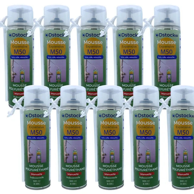 dstock60-mousse-expansive-manuelle-500-ml-lot-de-10 image 1