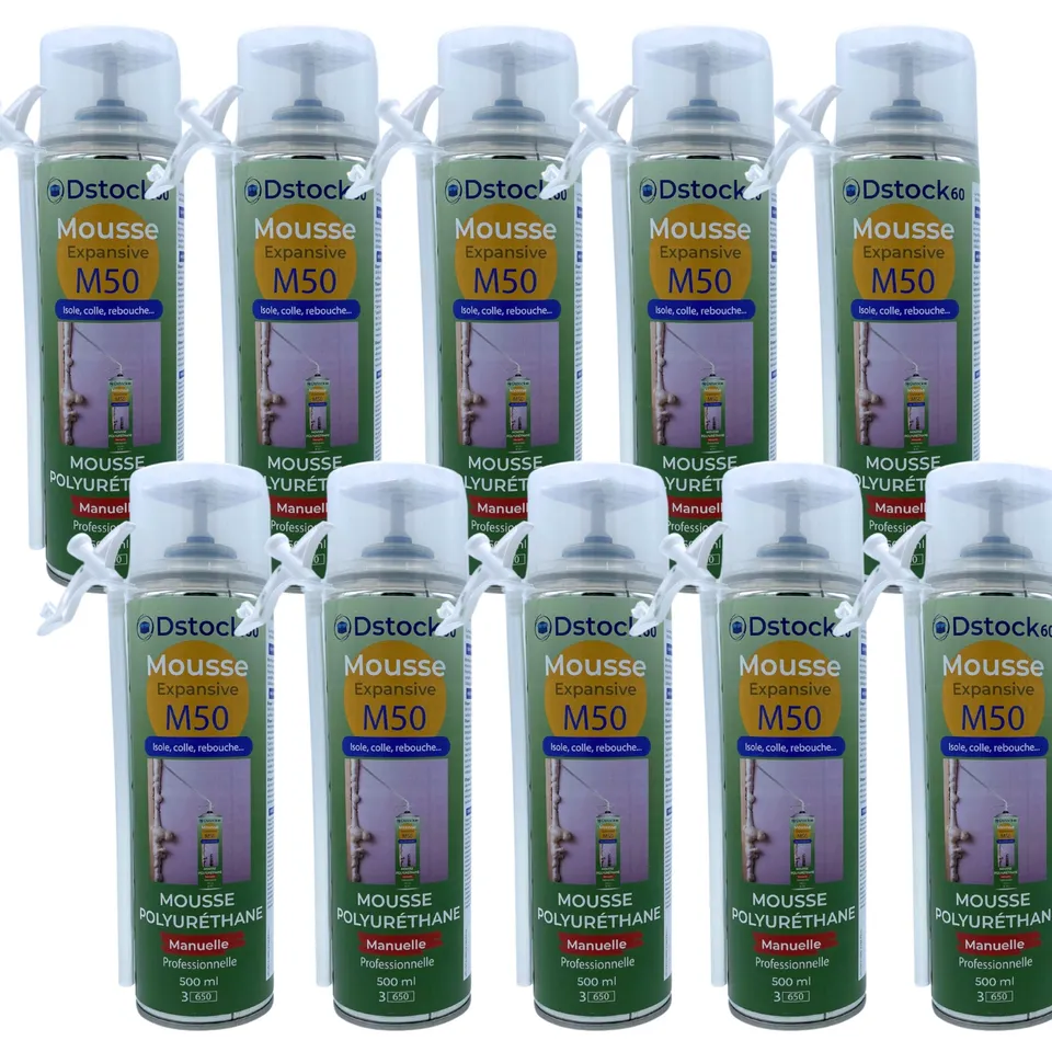 dstock60-mousse-expansive-manuelle-500-ml-lot-de-10 image 1