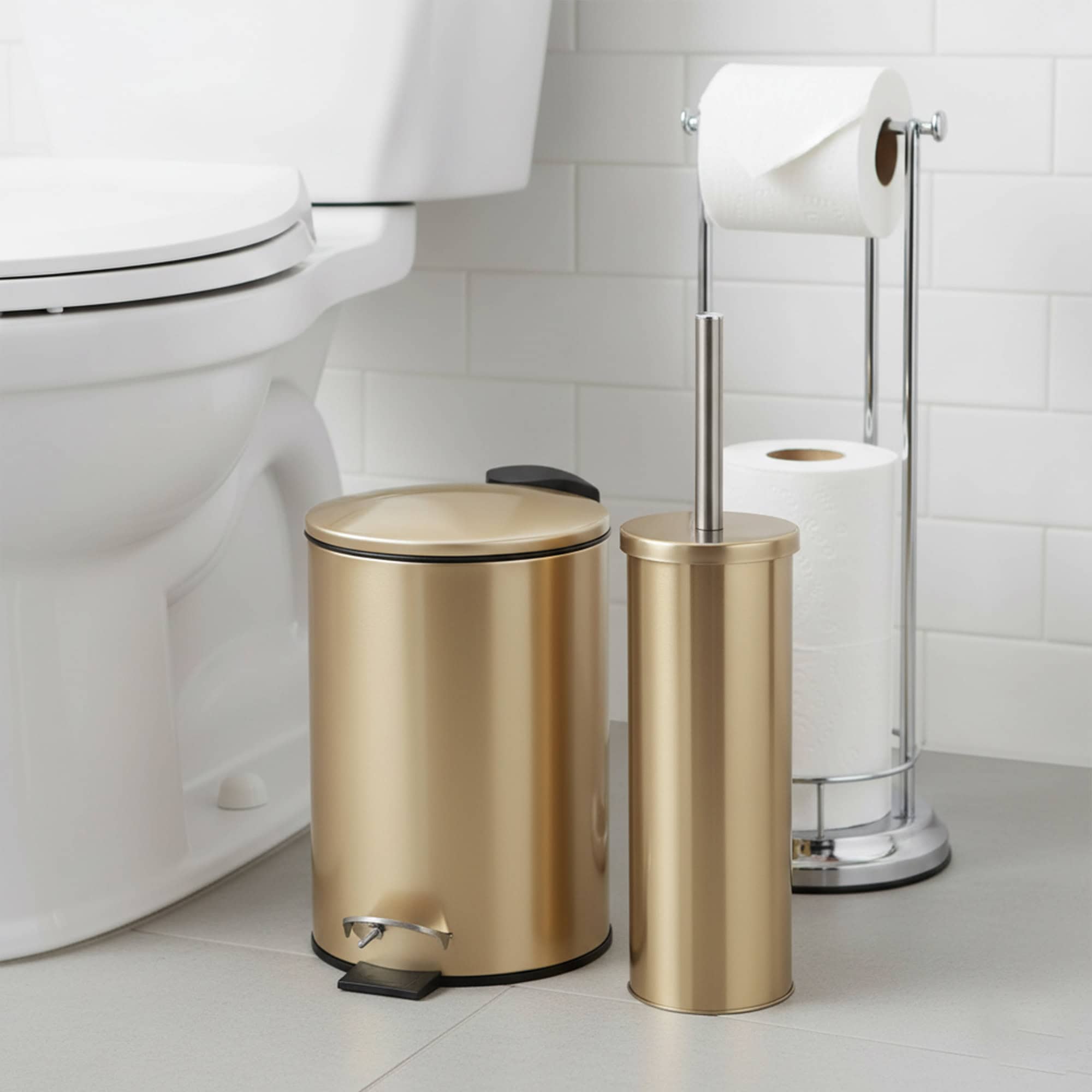 evideco-toilet-seats-brosse-wc-dor-manche-inox-t-te-rempla-able image 7