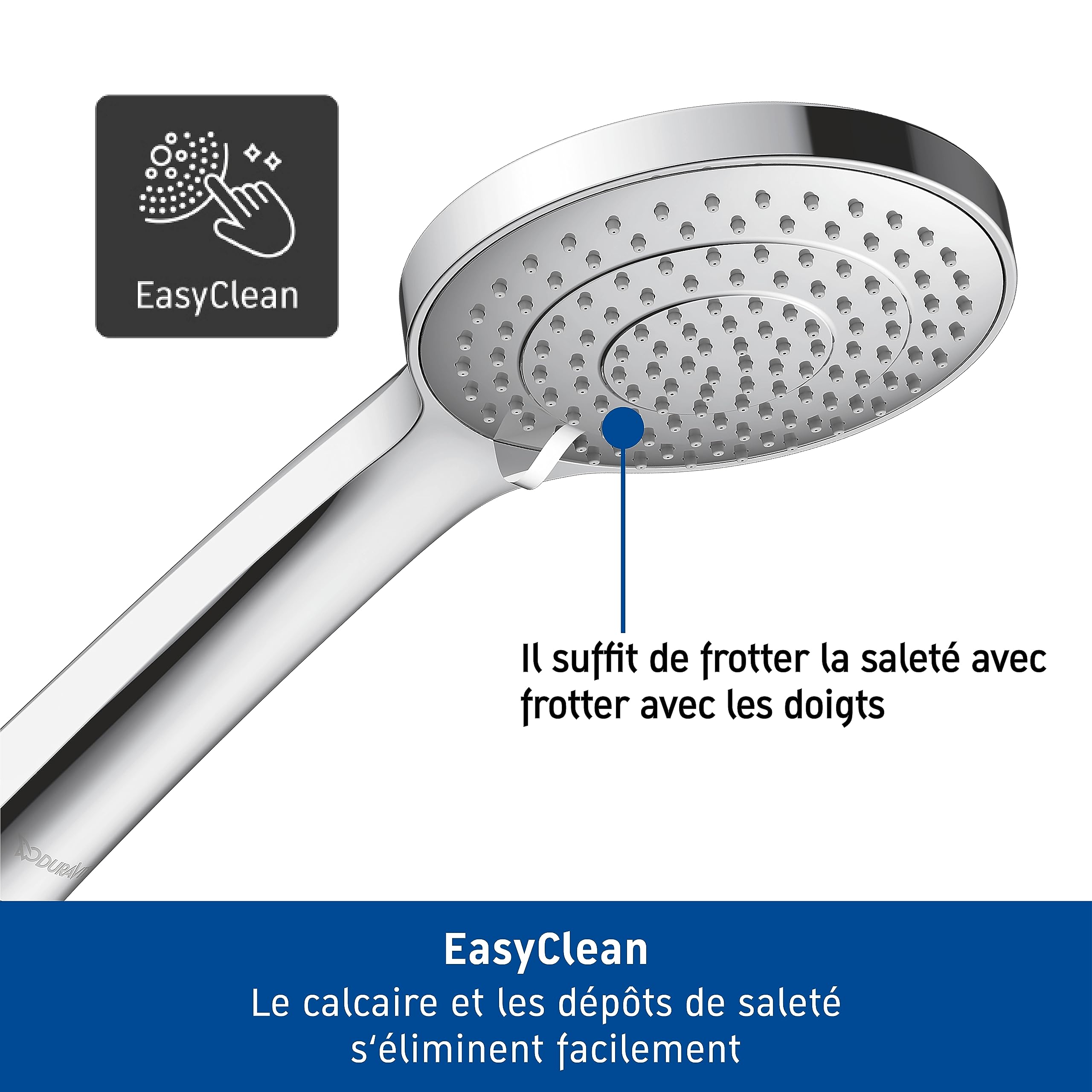duravit-universal-douchette-ronde-110mm-chrom-conomie-d-eau image 2
