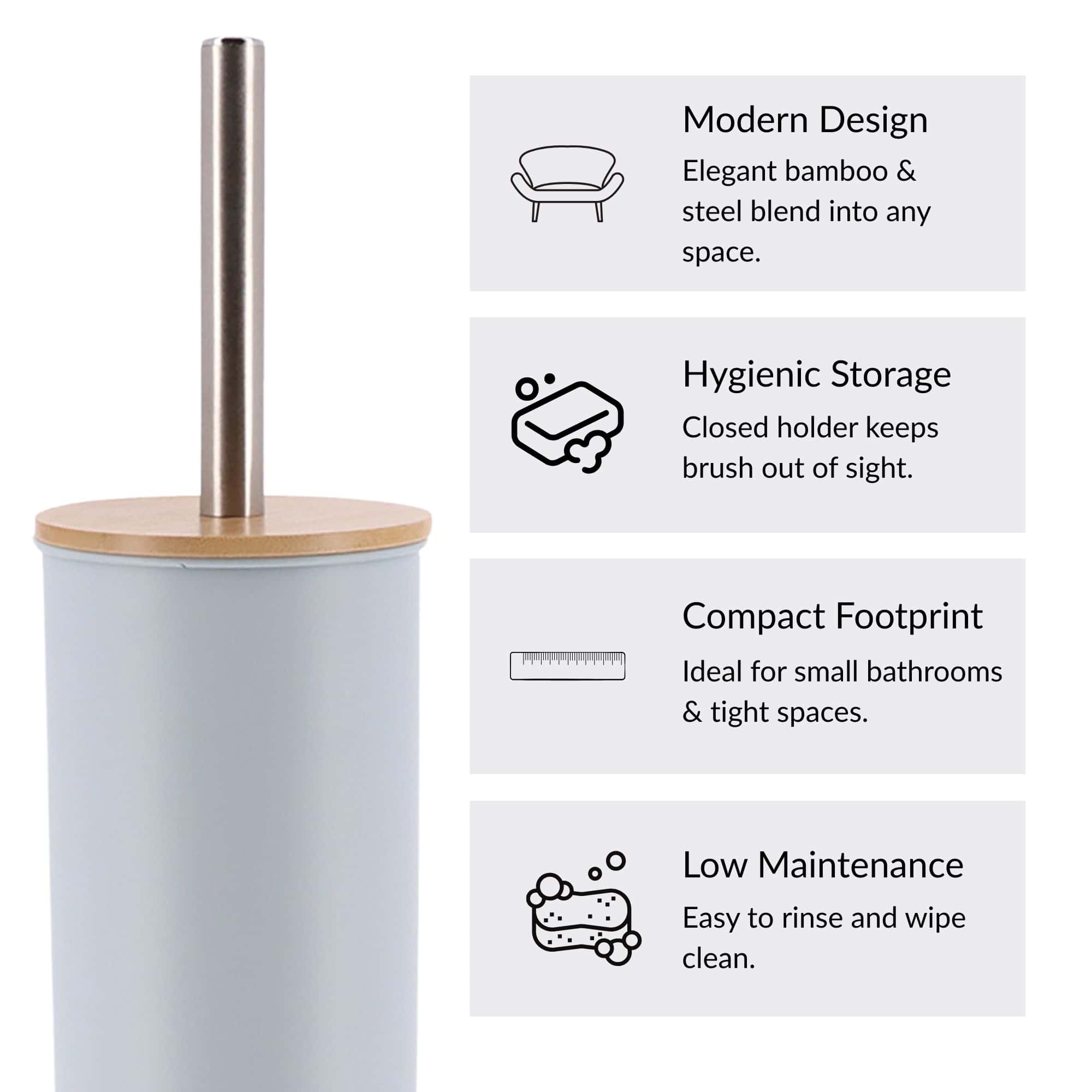evideco-brosse-wc-bleu-clair-m-tal-couvercle-bambou image 6