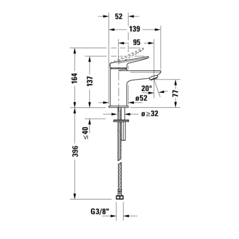 duravit-wave-wa1010002034-mitigeur-lavabo-or-poli-sans-bonde image 4