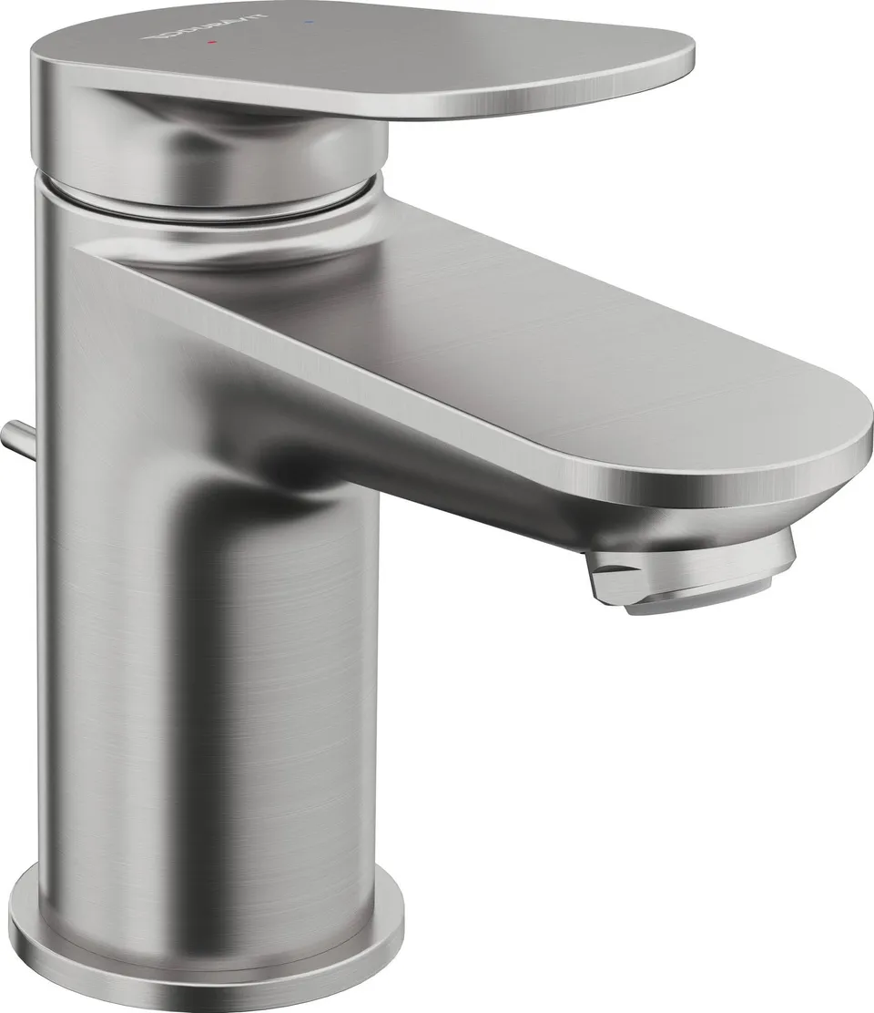 duravit-wave-wa1010001070-robinet-lavabo-inox-bross-avec-bonde image 1