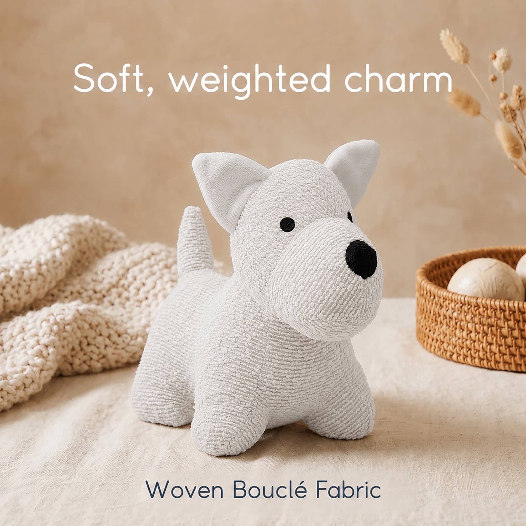 evideco-home-accessories-cale-porte-chien-cr-me-boucl-lest-e image 8