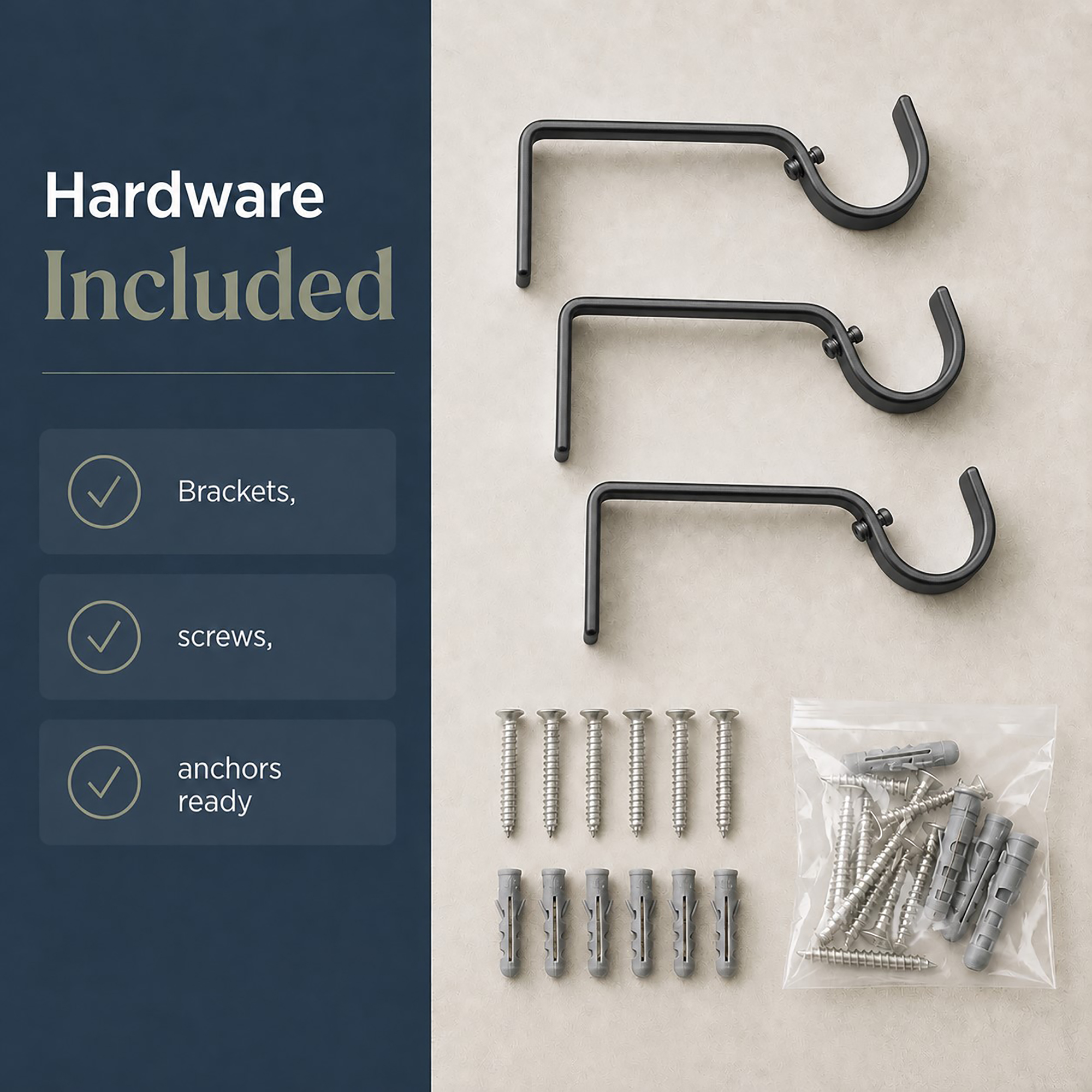 evideco-home-accessories-lot-2-tringles-extensibles-graphite-127-208-cm image 7
