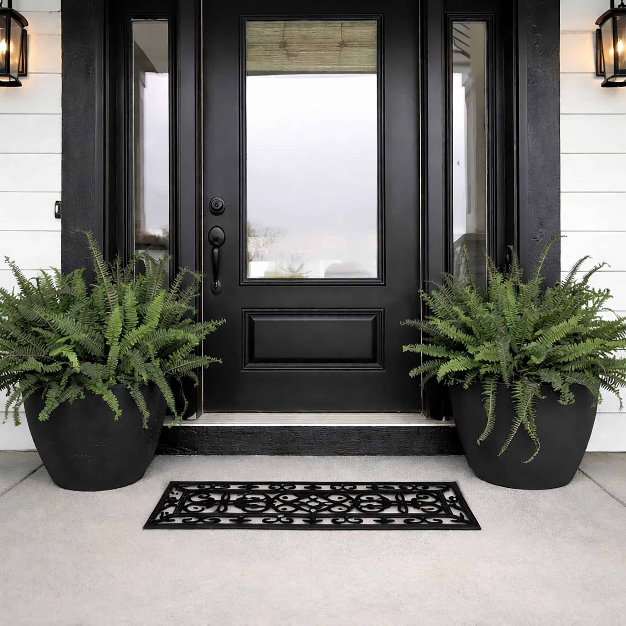 evideco-home-accessories-paillasson-caoutchouc-noir-76x25-cm image 2