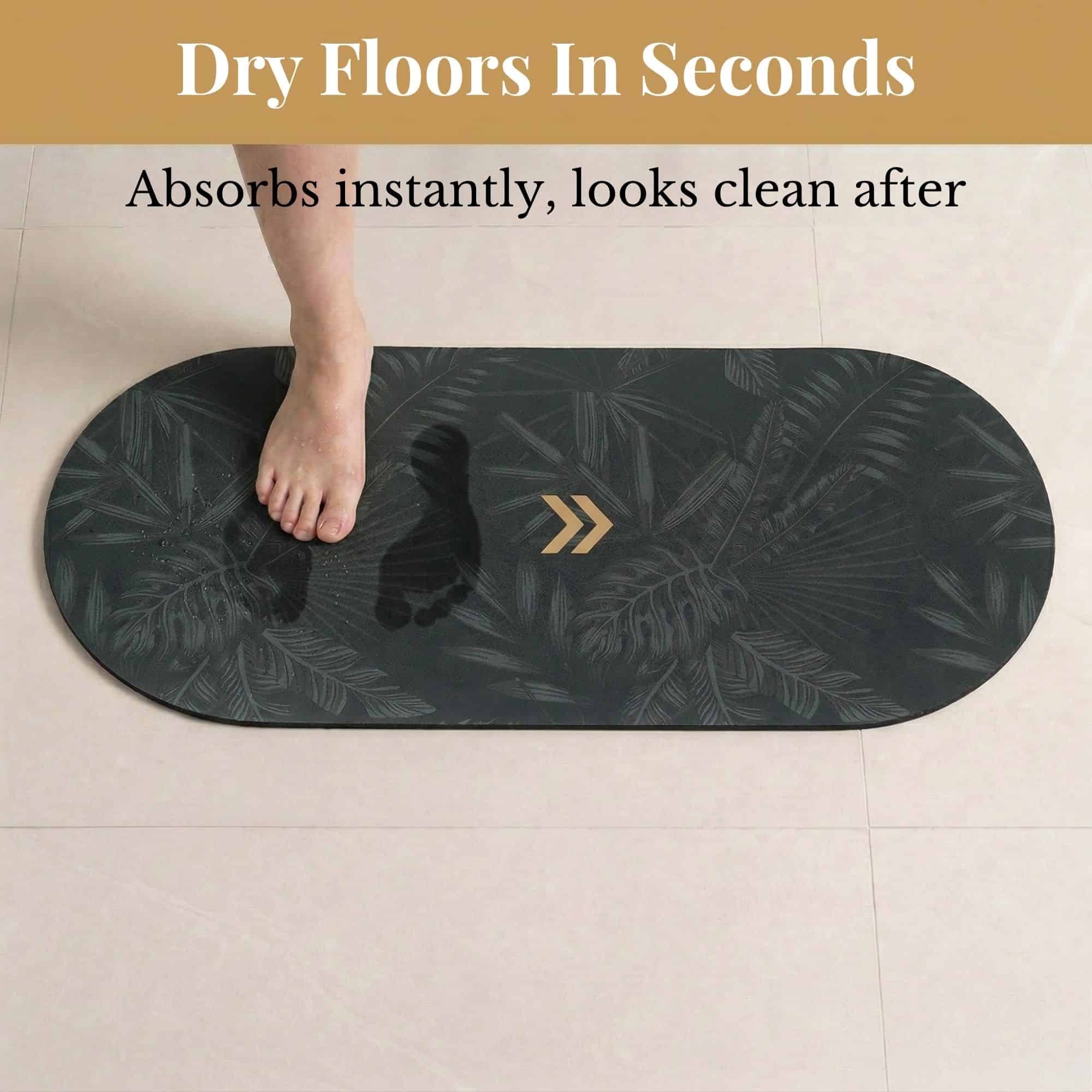 evideco-bathroom-mats-tapis-de-bain-runner-40x18-tropical-nuit-absorbant image 2