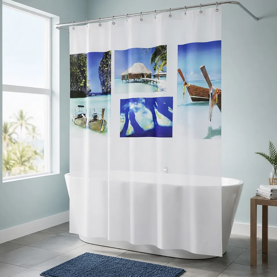 evideco-paradise-rideau-douche-plage-200x180-polyester-long image 1