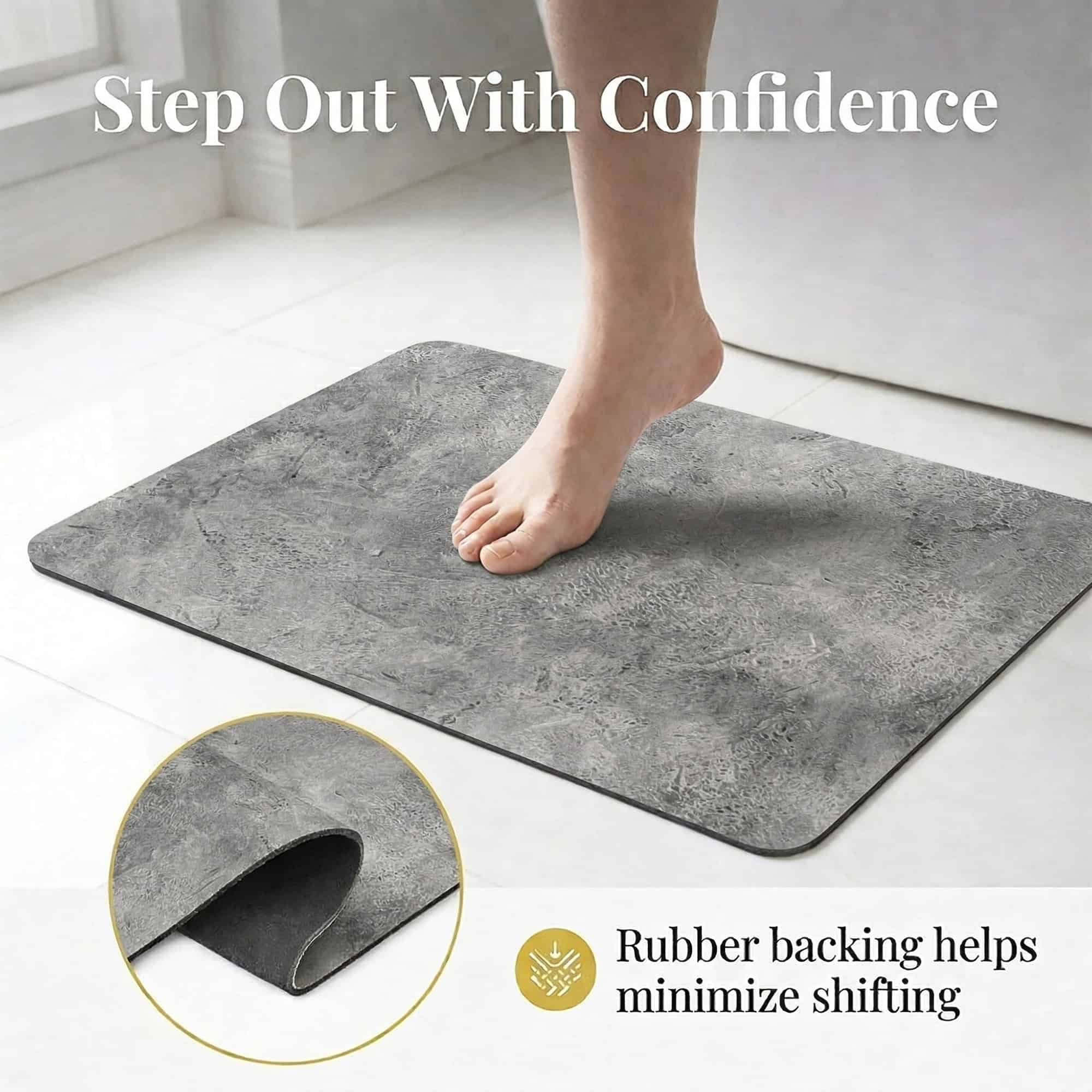 evideco-urban-concrete-tapis-de-bain-gris-60x45-absorbant-antidouche image 3