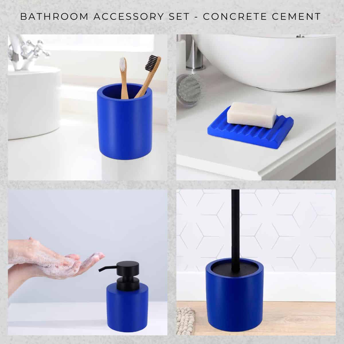 evideco-bathroom-accessories-set-salle-de-bain-bleu-ciment-4-pi-ces image 5