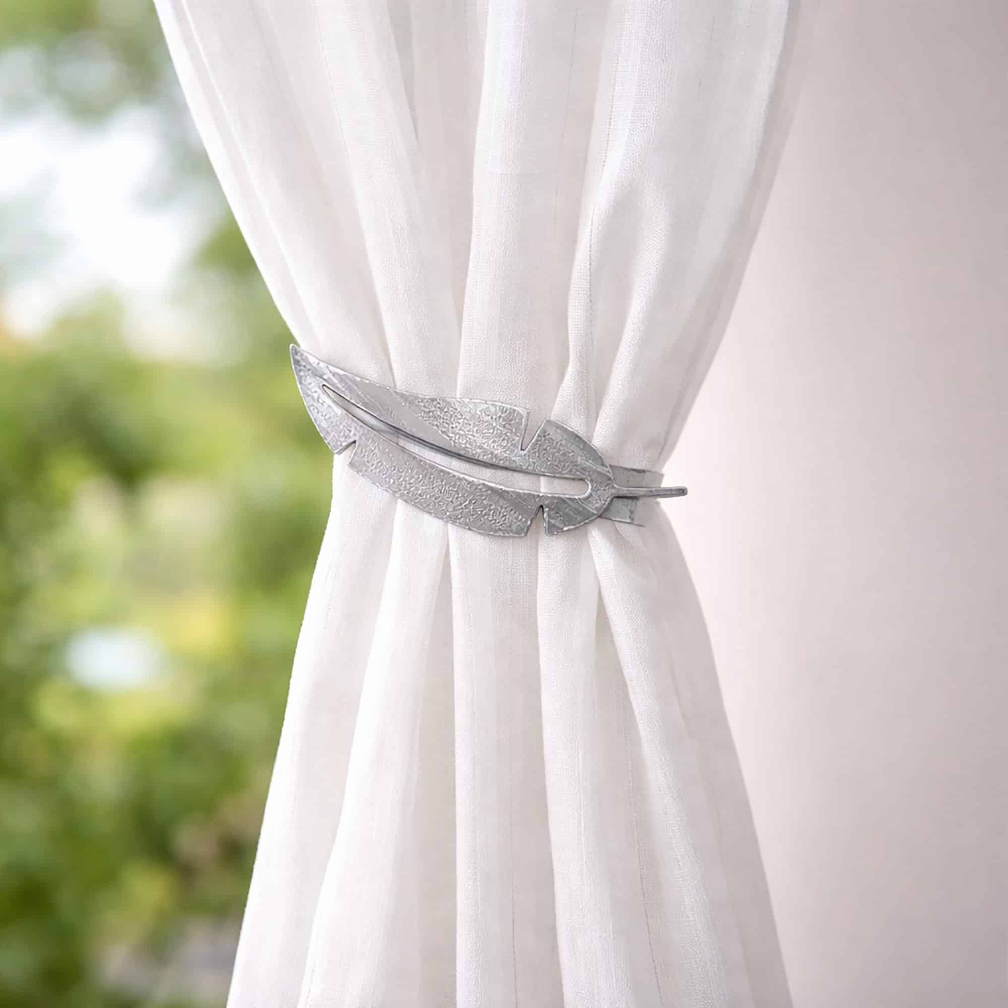 evideco-home-accessories-embrasse-rideau-plume-aimant-gris-blanc image 6