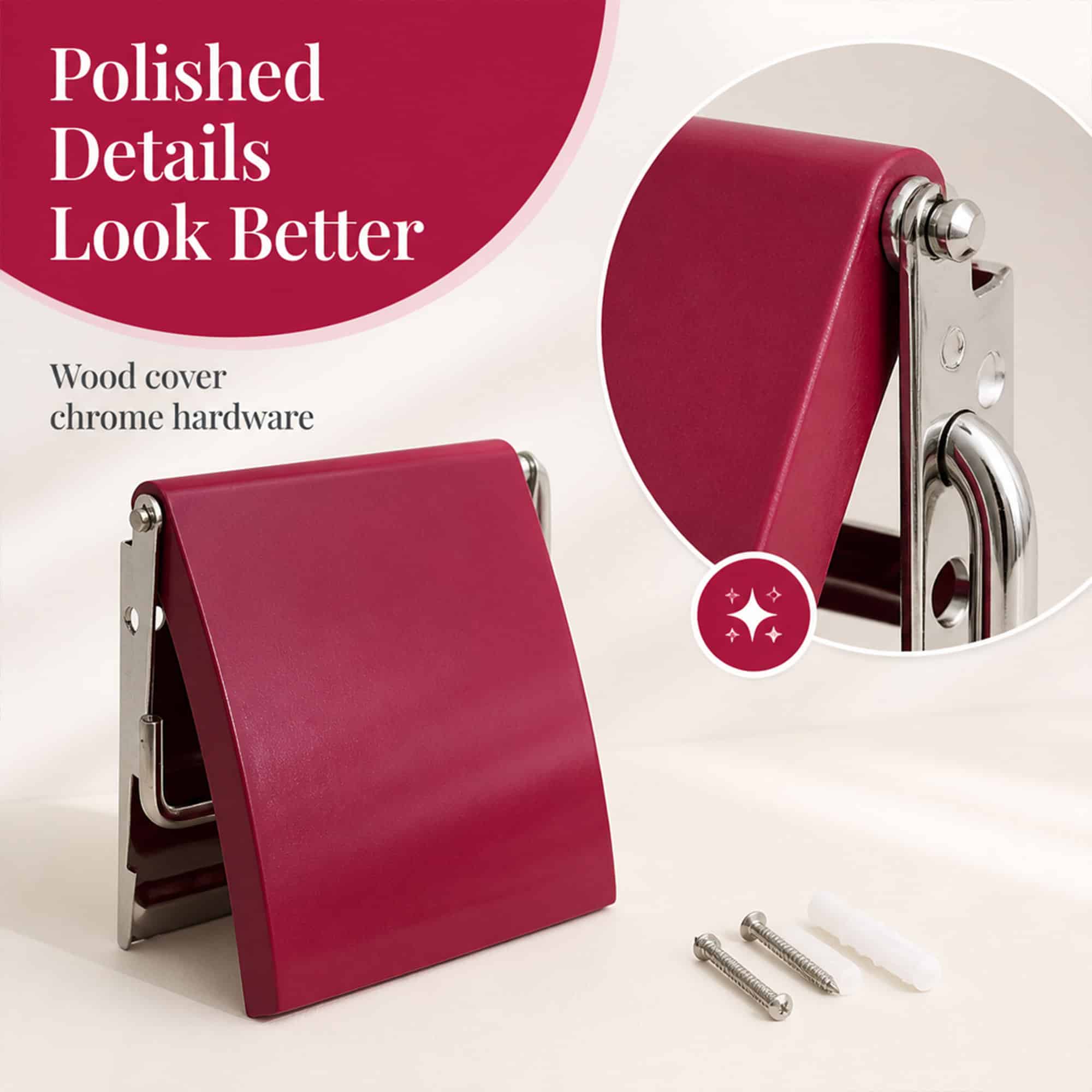 evideco-d-rouleur-papier-toilette-fuchsia-porte-rouleau-mural image 7