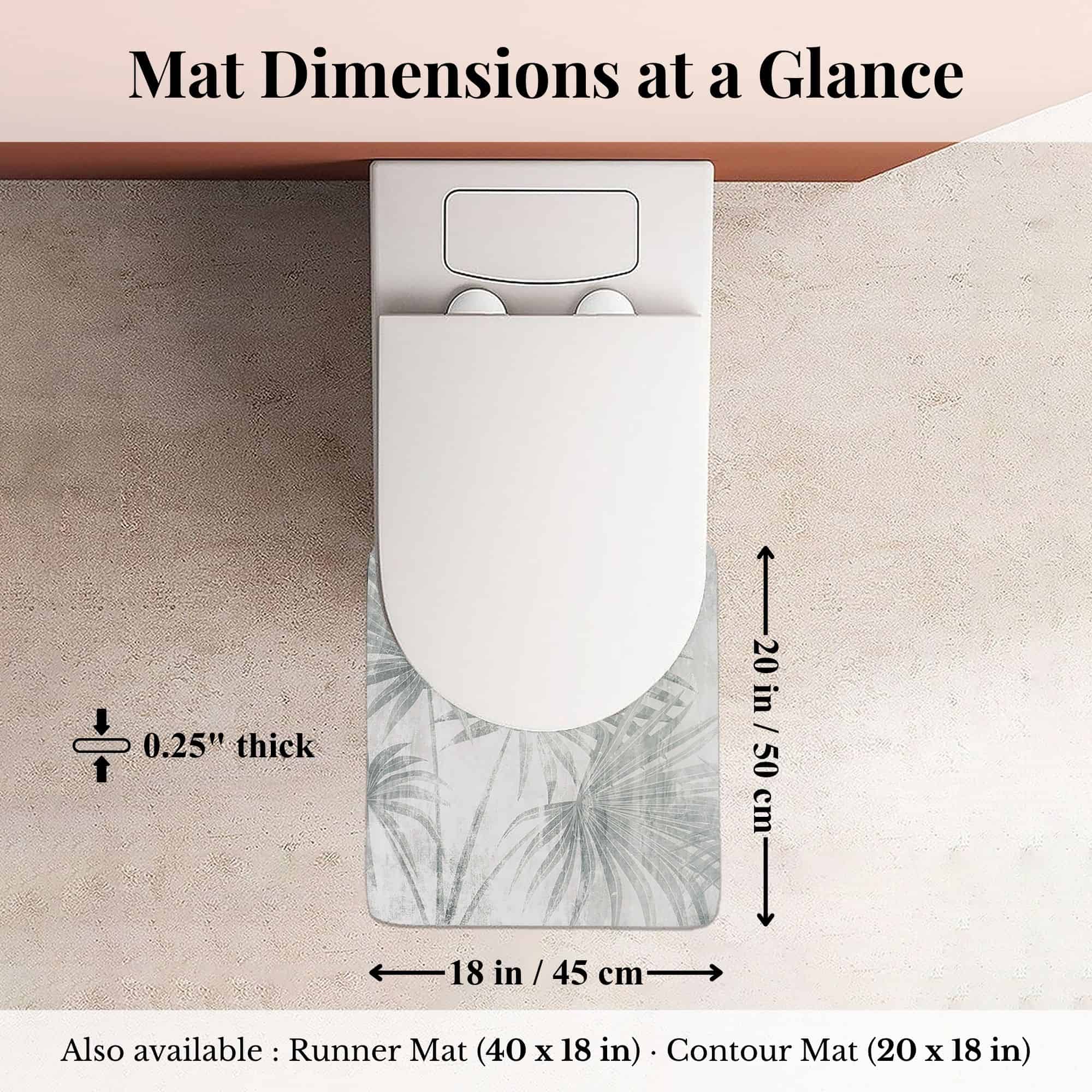 evideco-palm-breeze-tapis-contour-wc-gris-50x46-cm image 7