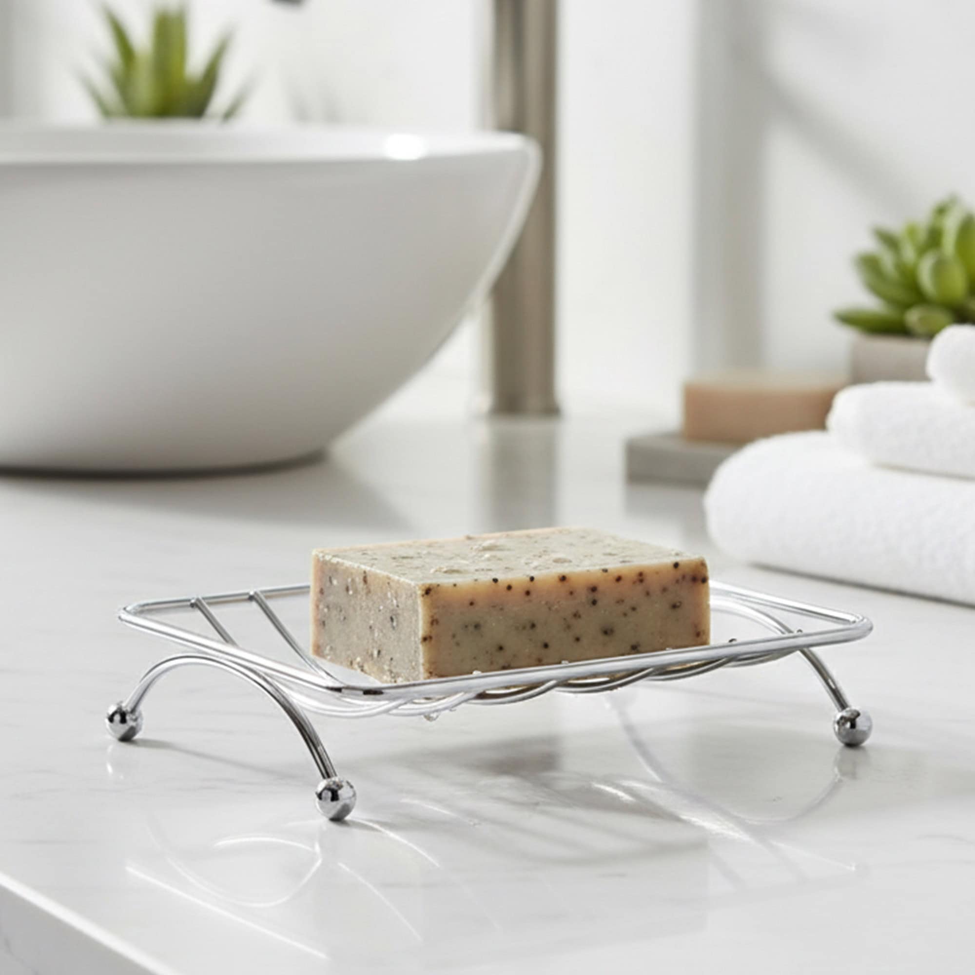 evideco-bathroom-accessories-porte-savon-m-tal-chrom-ajour image 2