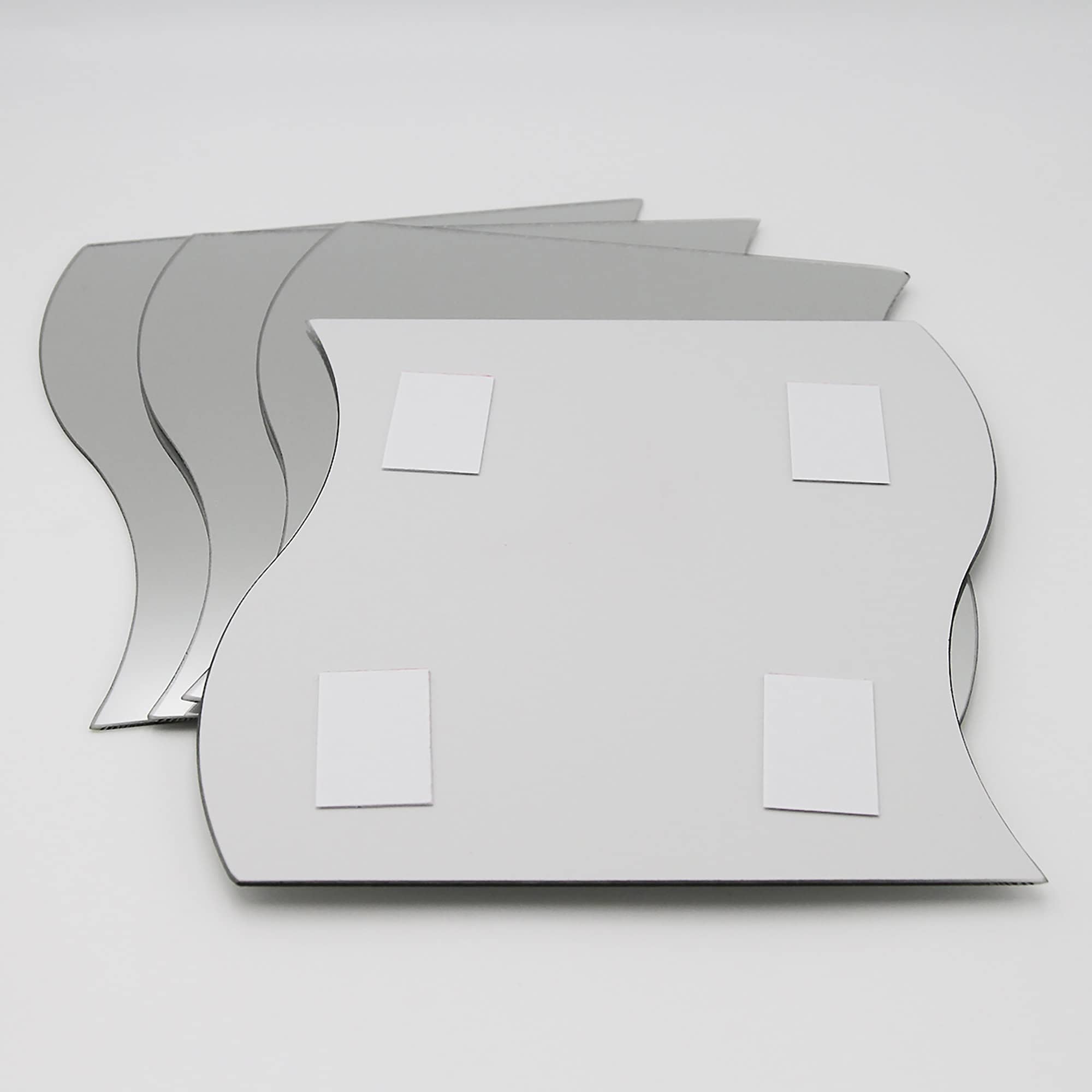 evideco-bathroom-accessories-miroir-adh-sif-vague-lot-de-4 image 7