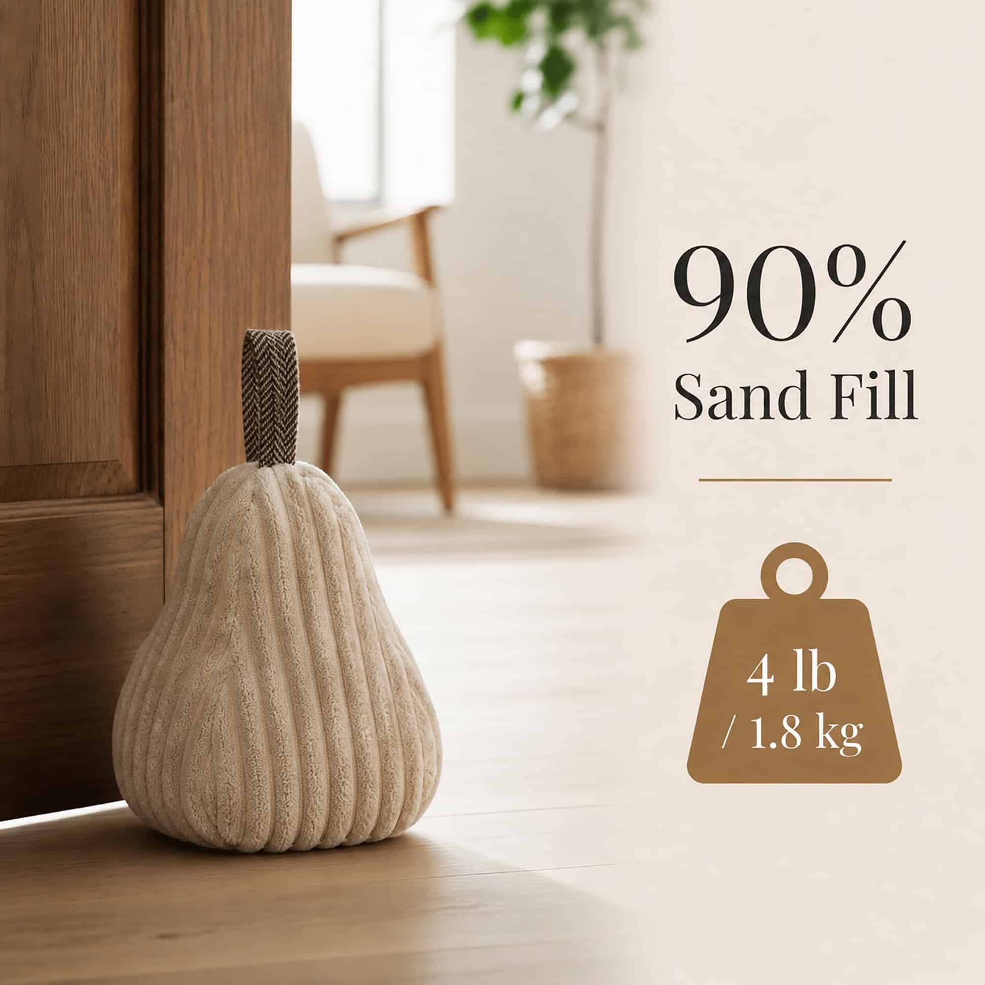 evideco-cale-porte-poire-lest-e-velours-avoine-sable image 4