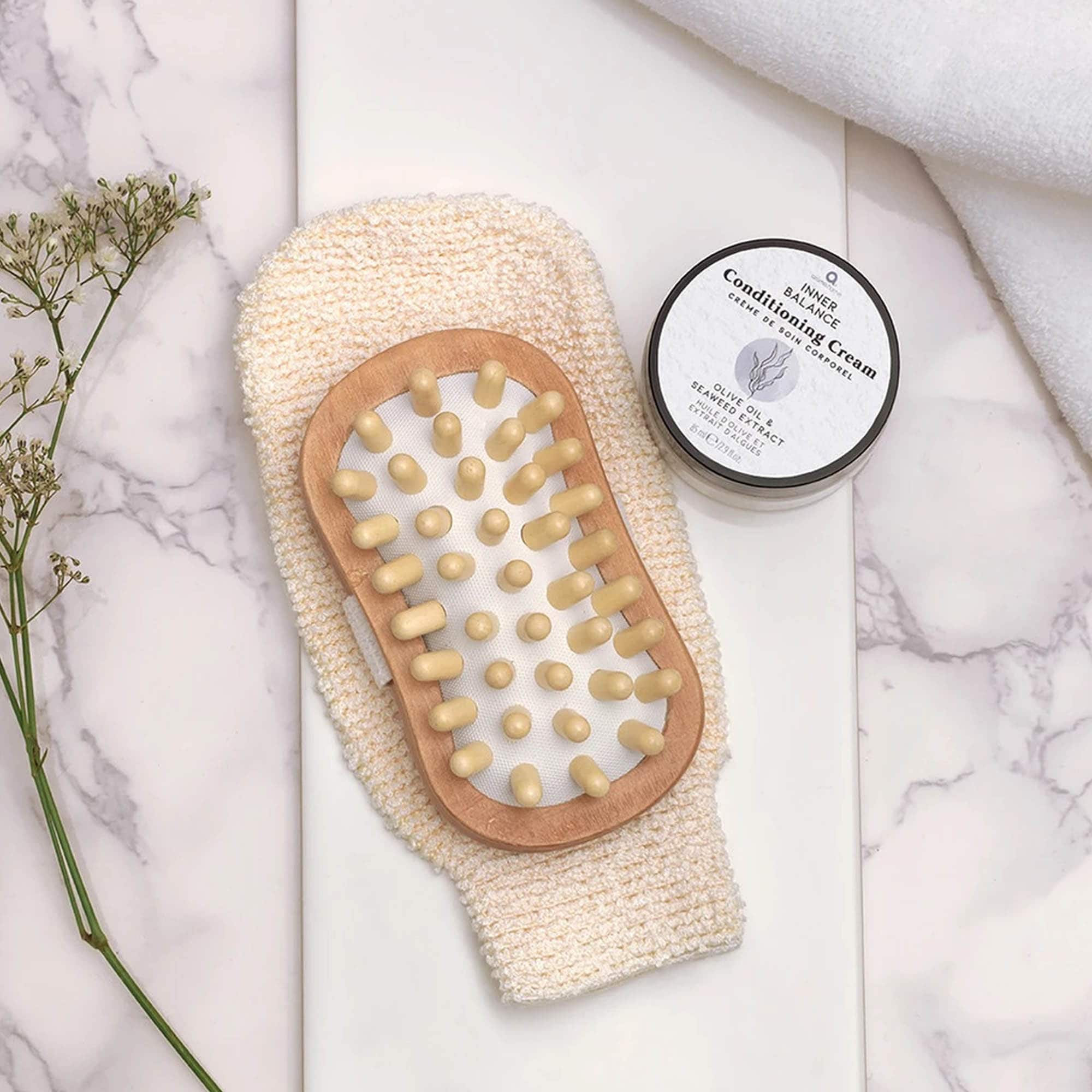 evideco-brosse-de-massage-bois-drainage-rectangulaire image 4