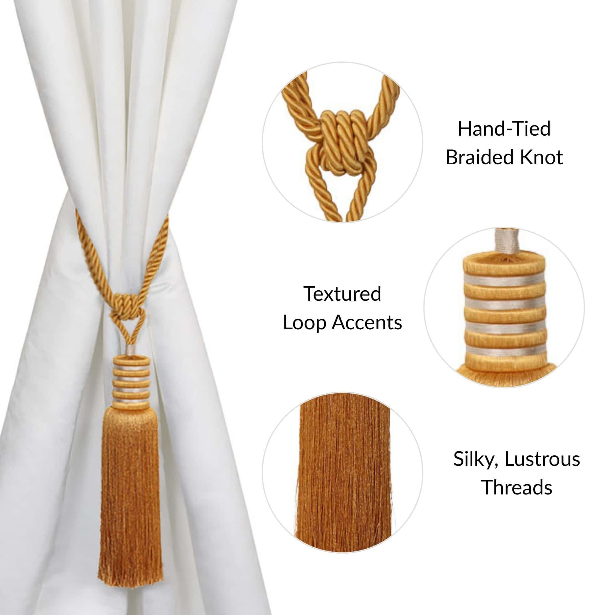 evideco-home-accessories-embrasses-rideaux-ambre-dor-lot-de-2 image 6