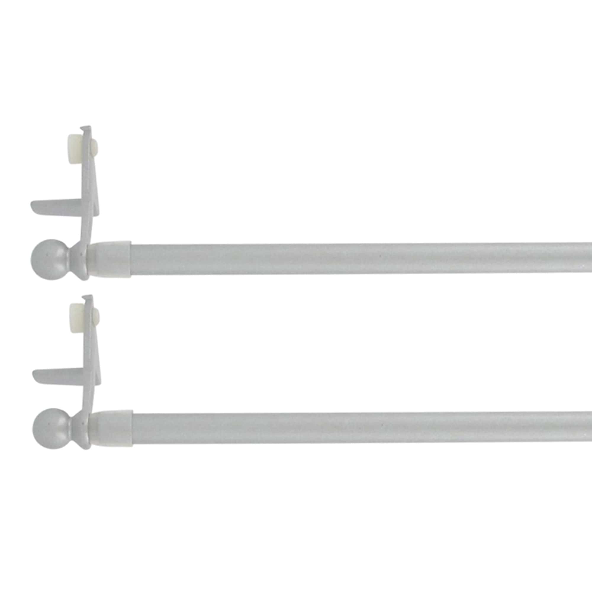 evideco-fixvit-tringle-tension-argent-30-50-cm-lot-de-2 image 1