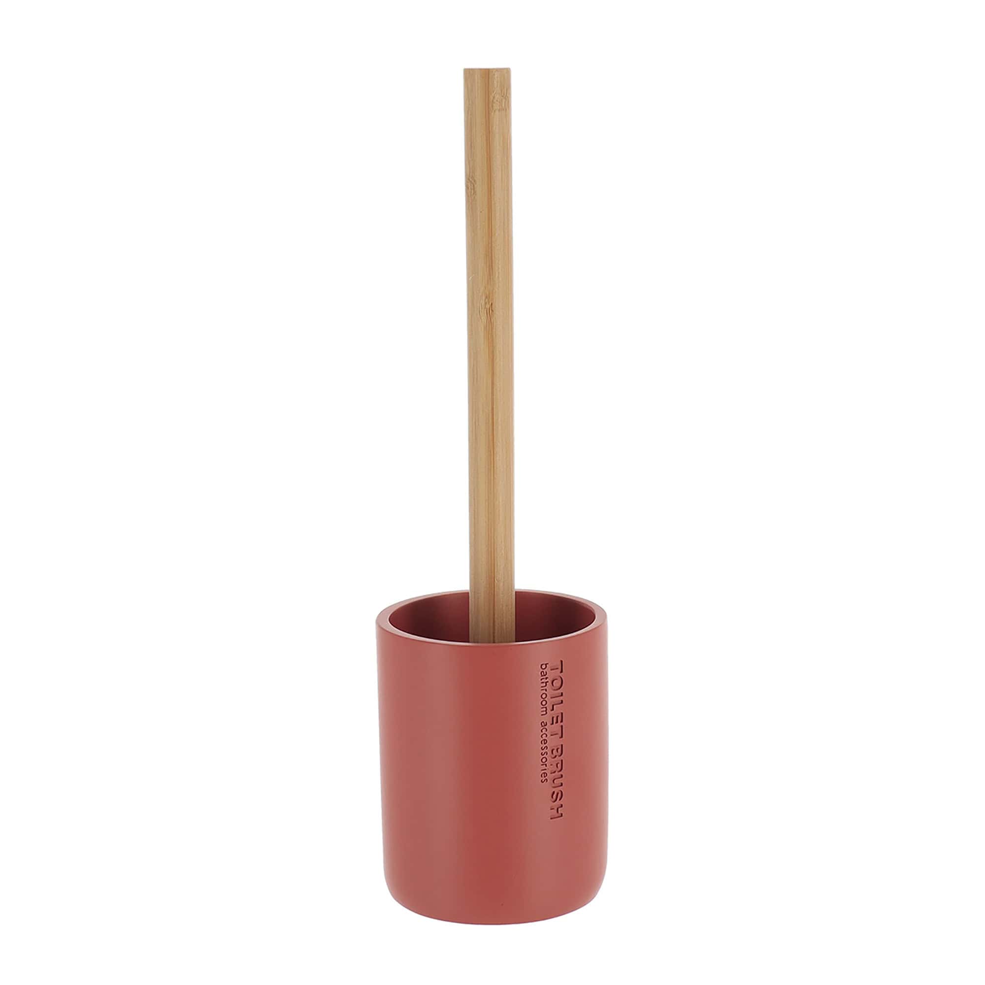 evideco-brosse-wc-terracotta-manche-bambou-polyresine image 7