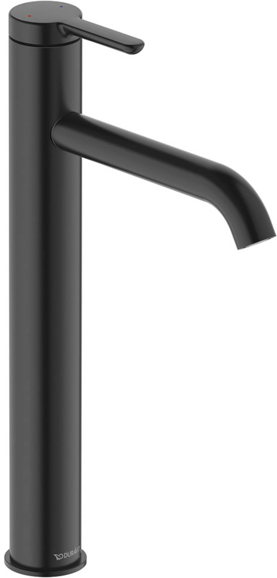 duravit-c-1-c11010-robinet-lavabo-noir-mat-xl-avec-bonde image 1