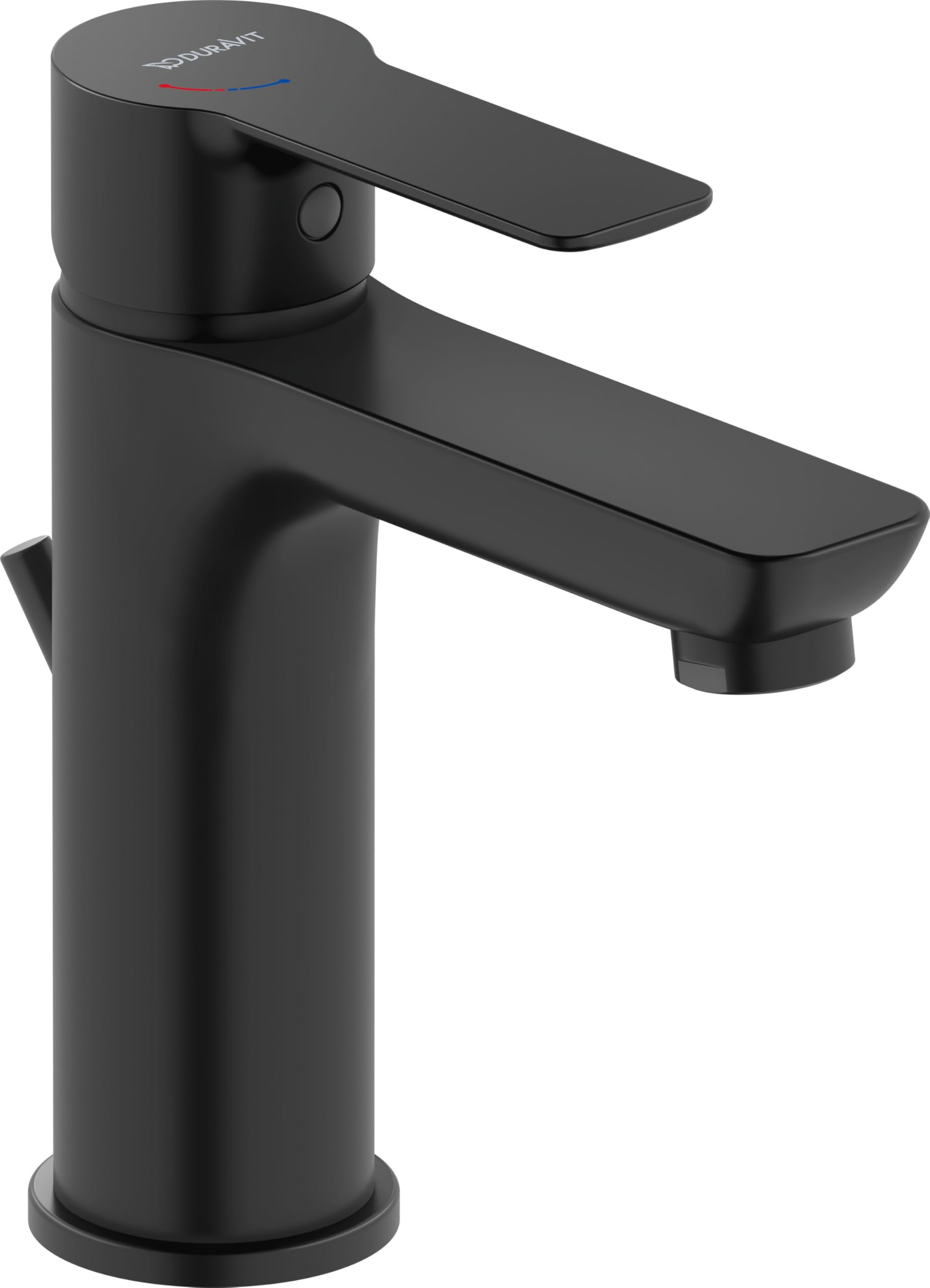 duravit-d-code-dc1023001046-mitigeur-lavabo-m-noir-mat-avec-bonde image 1