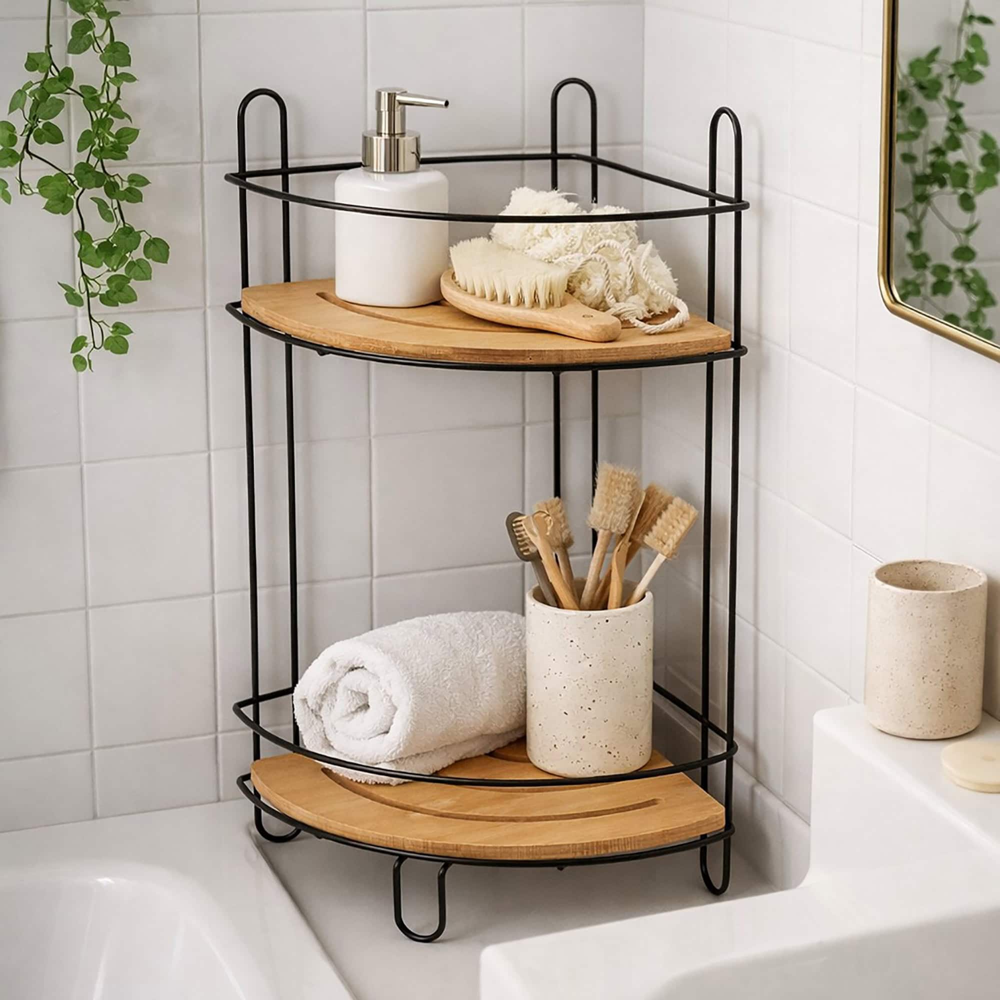 evideco-tag-re-angle-salle-de-bain-bambou-2-niveaux image 1
