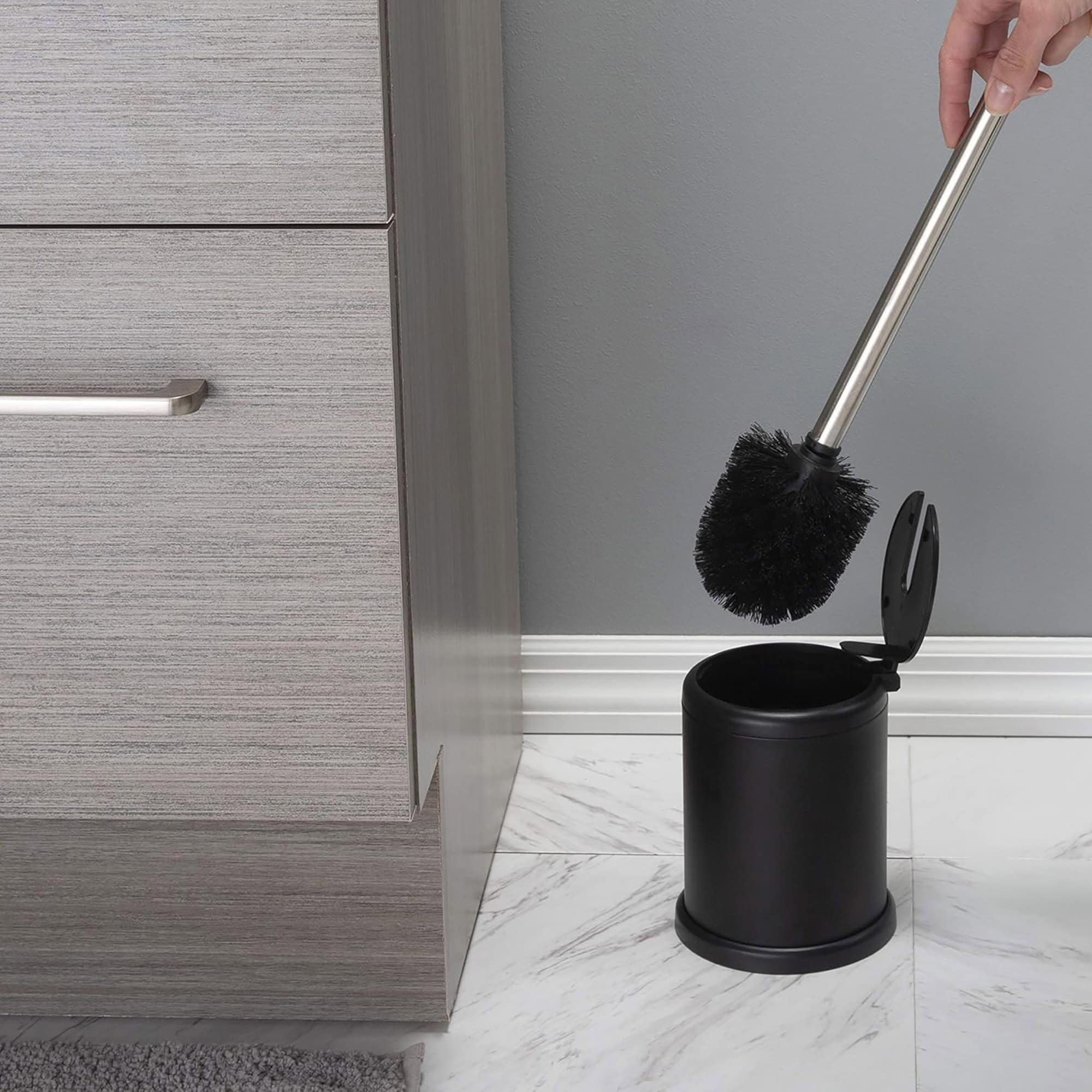 evideco-brosse-wc-noire-inox-couvercle-compact image 2