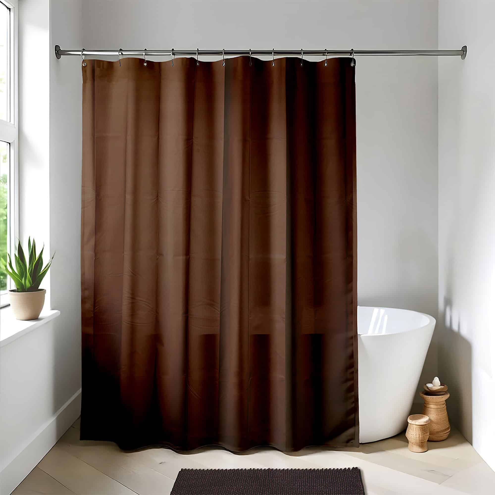 evideco-doublure-rideau-douche-marron-extra-long-180x200 image 1
