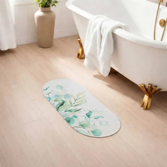 evideco-eucalyptus-mist-tapis-de-bain-runner-40x18-antid-rapant image 1