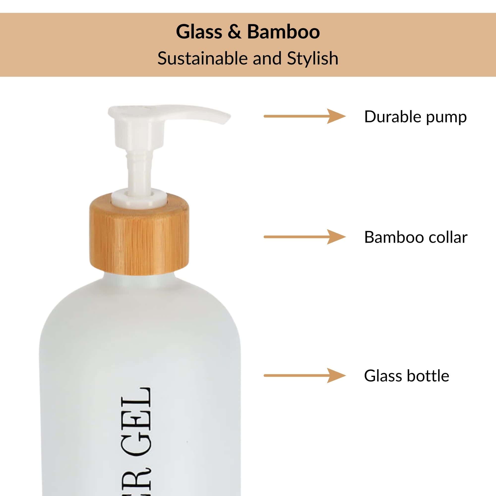 evideco-shower-accessories-distributeur-savon-blanc-mat-500-ml image 4