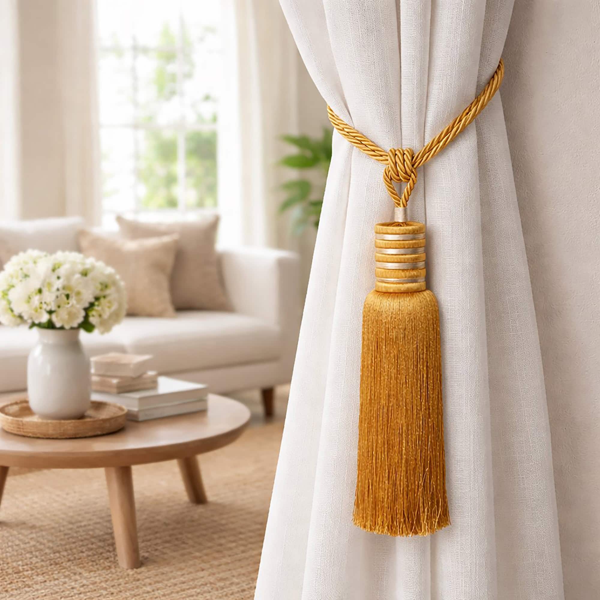 evideco-home-accessories-embrasses-rideaux-ambre-dor-lot-de-2 image 3