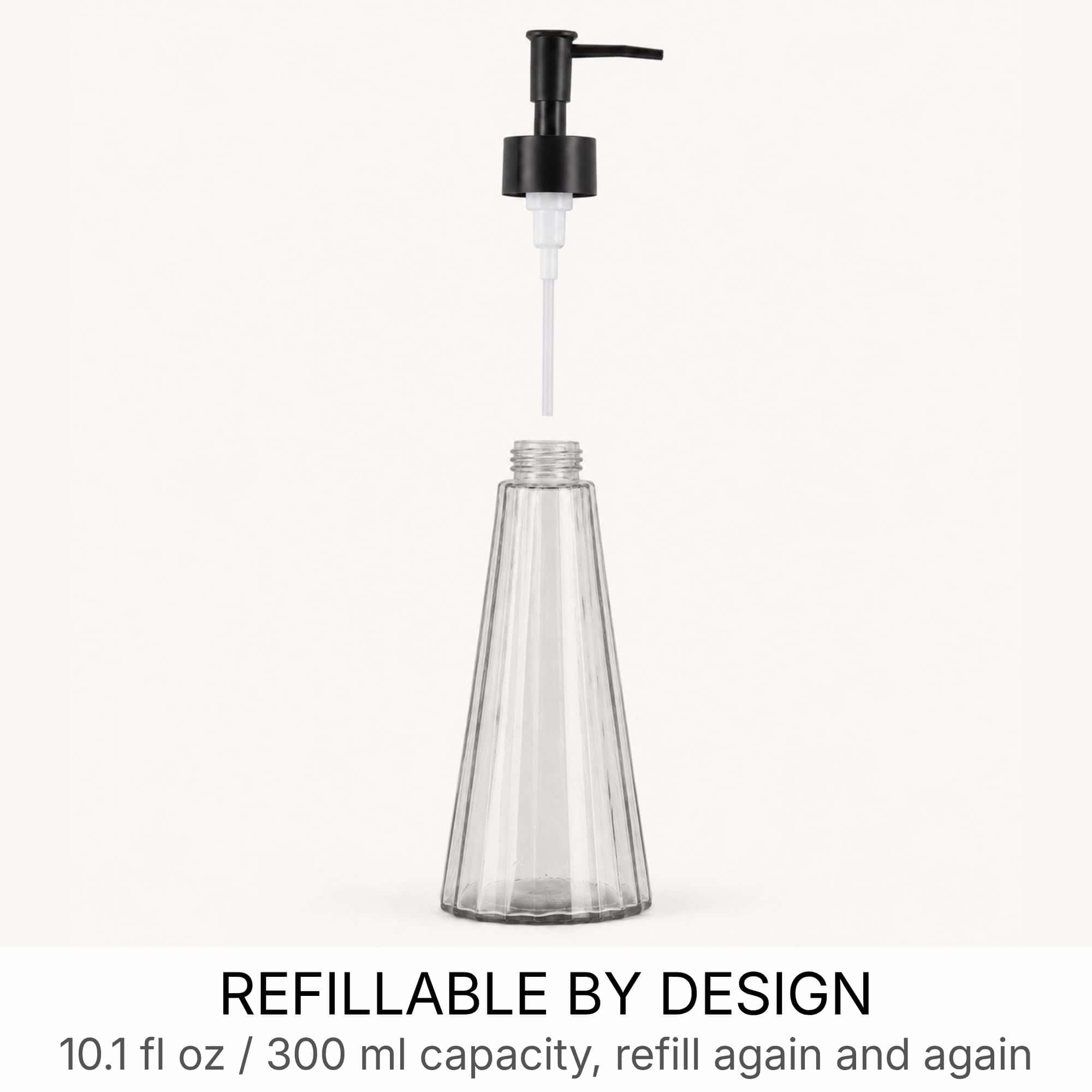 evideco-calix-distributeur-savon-verre-fum-300-ml image 5